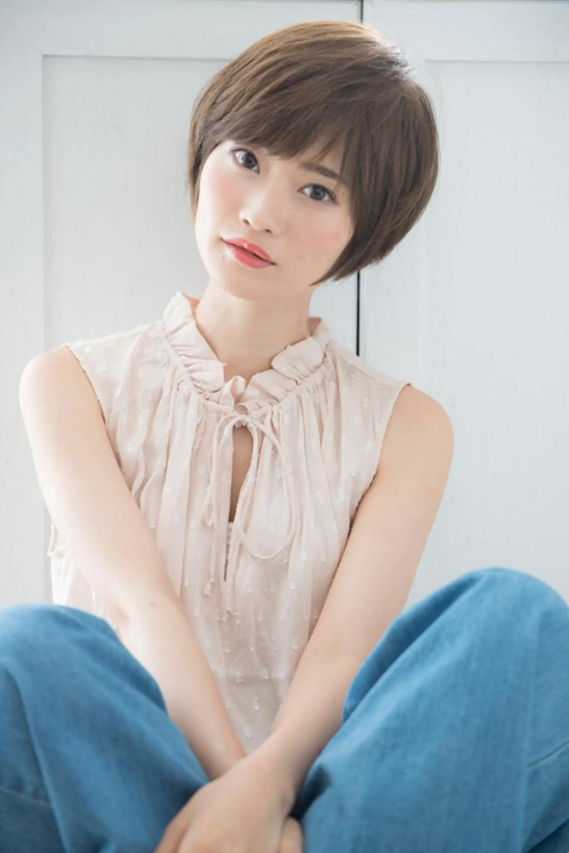 ミディアム カラー パーマ マツエク・マツパ イルミナカラー 髪質改善ayame 横山諒のヘアスタイル