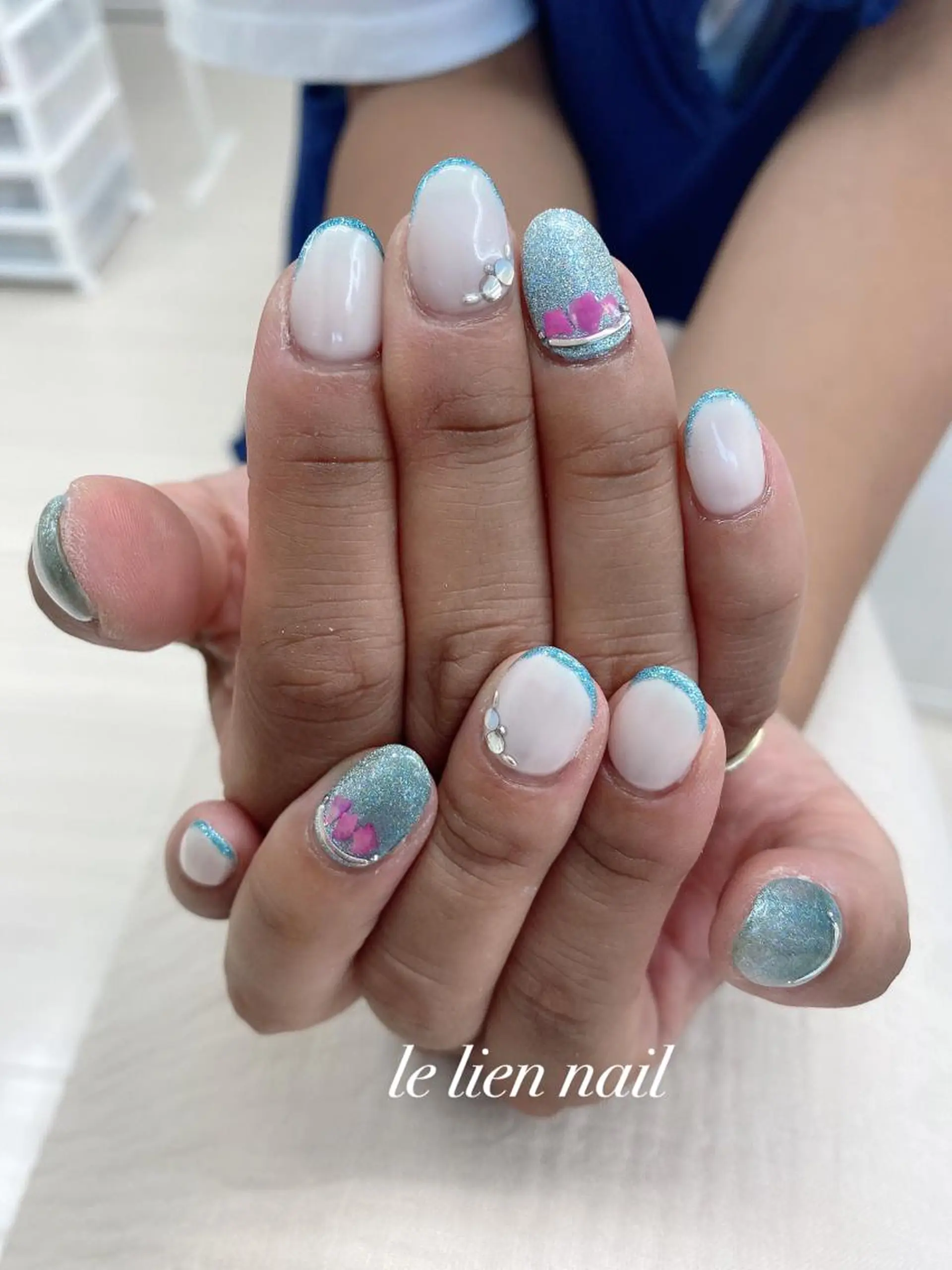 ネイル アートネイル マグネットネイル le lien nailのネイルデザイン