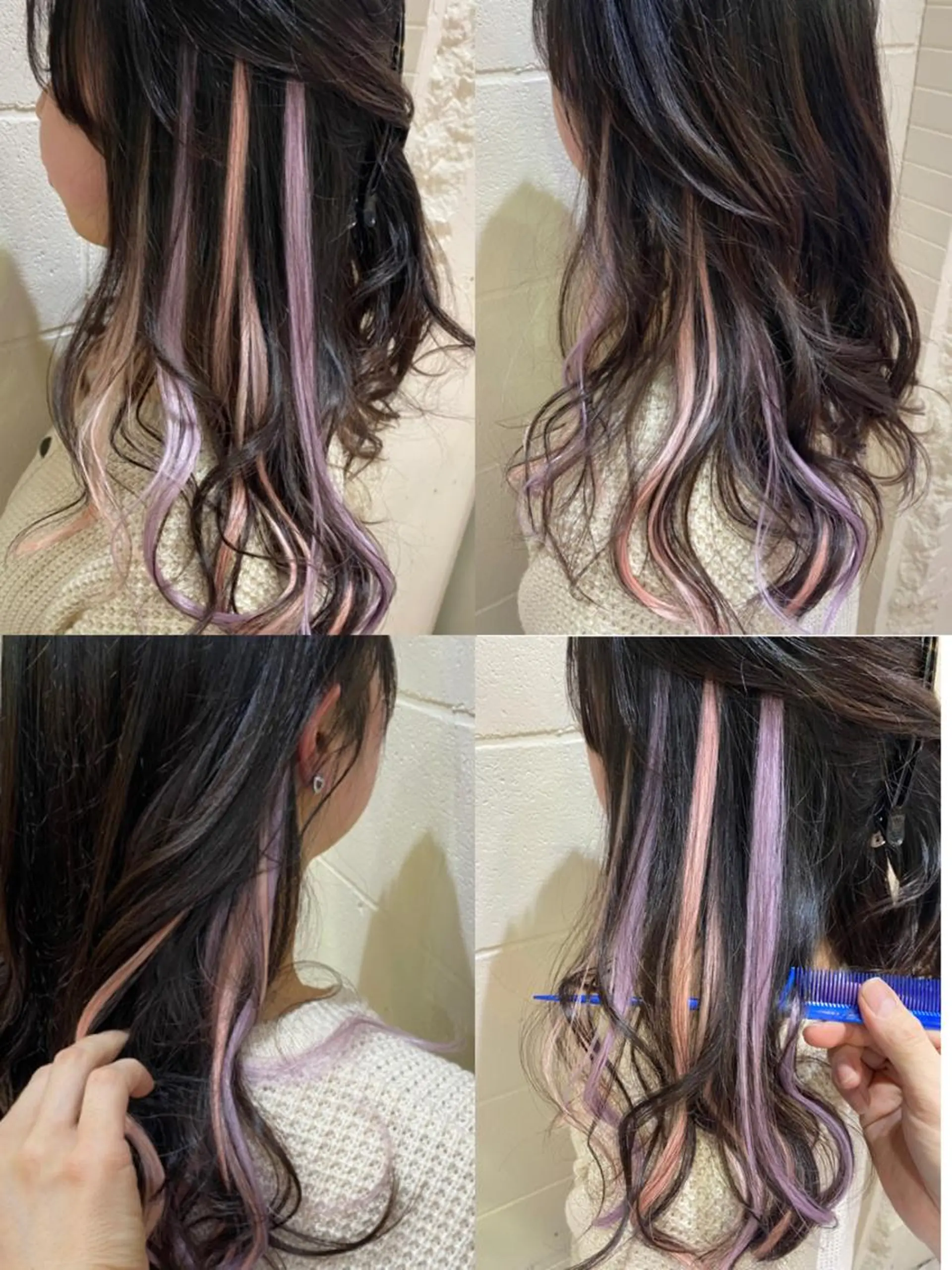 セミロング カラー イズ ミのヘアスタイル