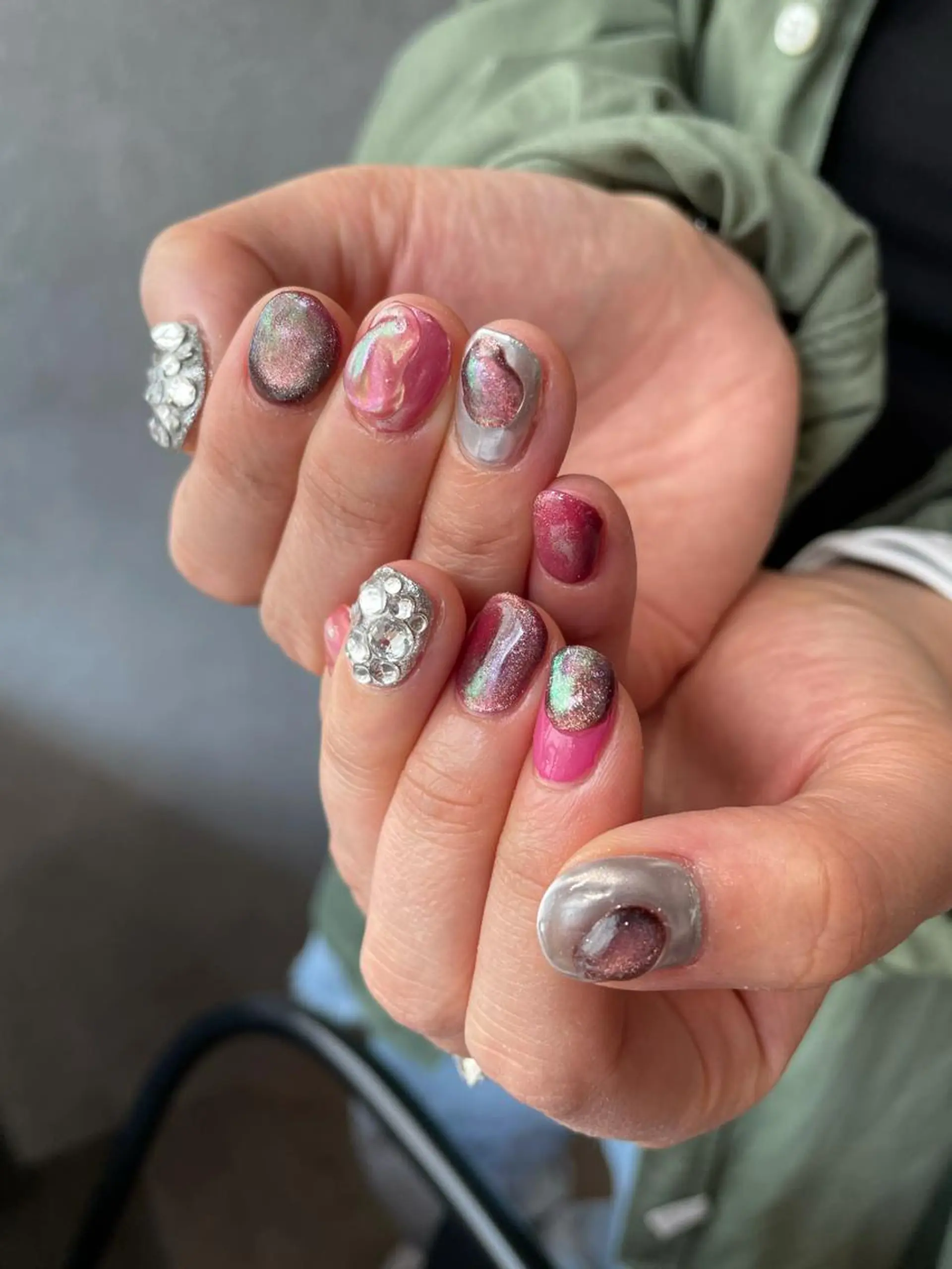 ネイル ピンク ナチュラル透明感🌱 小山美樹子のヘアスタイル