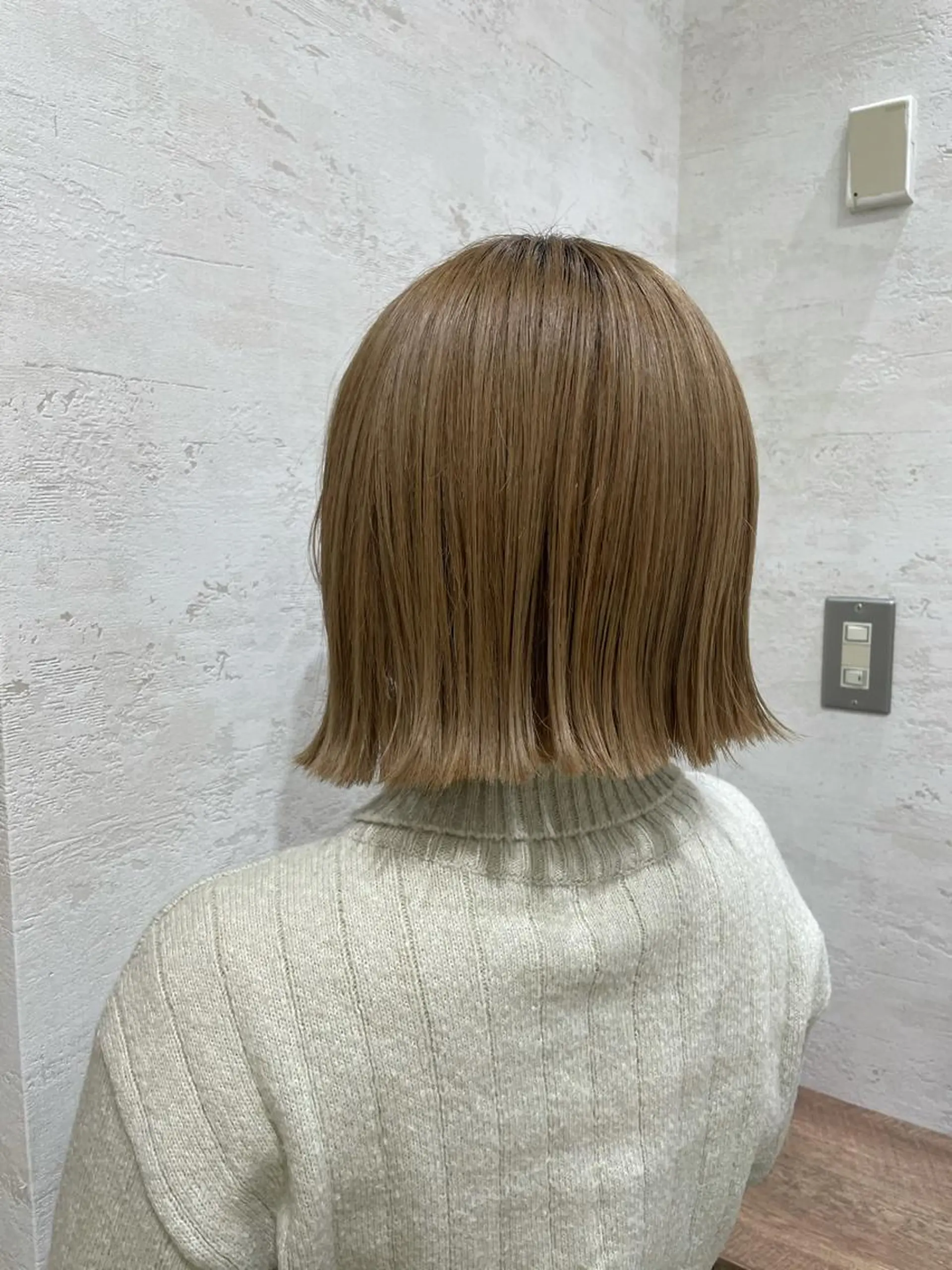 ミディアム ボブ トリートメント カット ヘアカラー トリートメント 🍒桜井 優華🍒のヘアスタイル