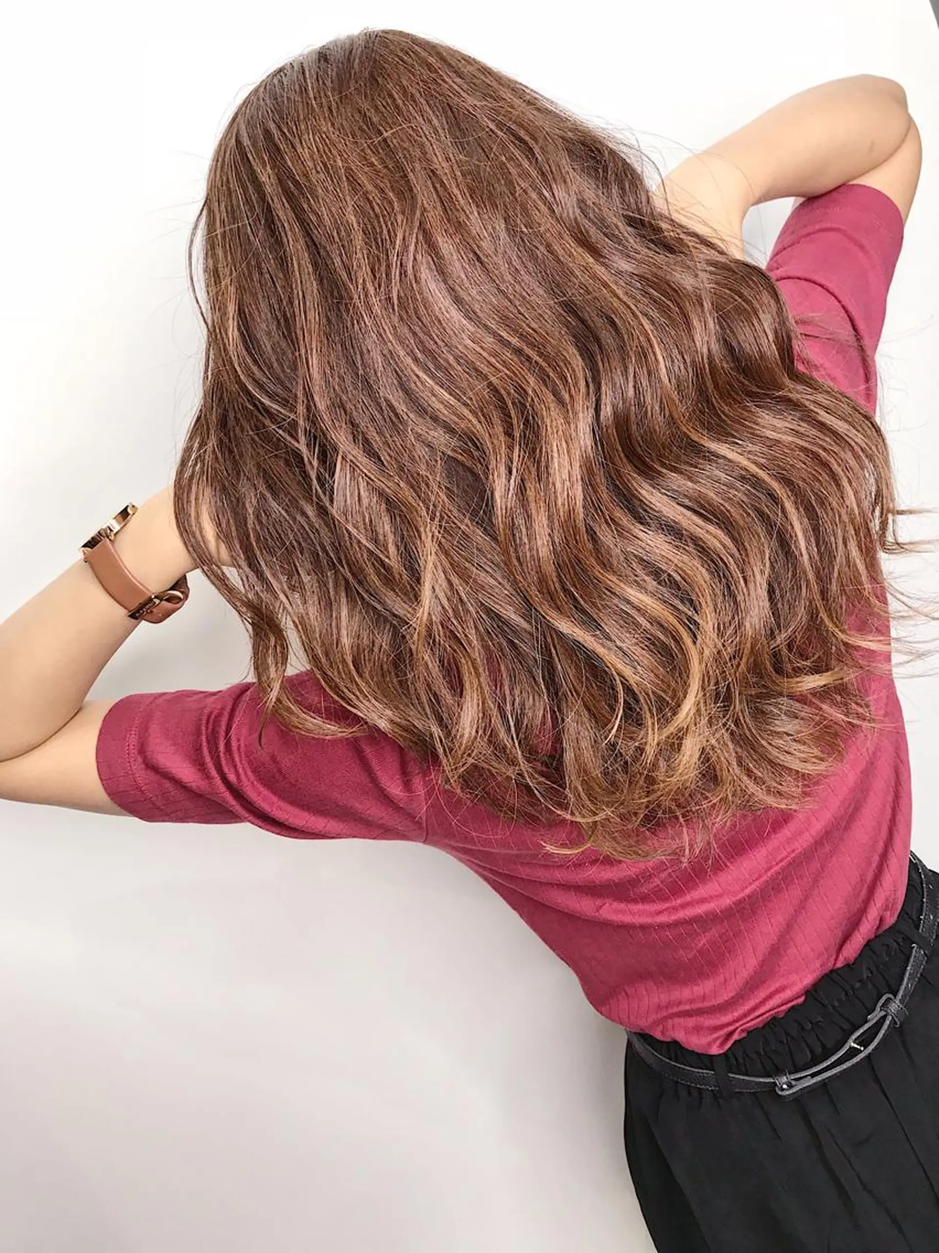 セミロング カラー ヘアカラー ブリーチカラー/ 岩破瑞希のヘアスタイル