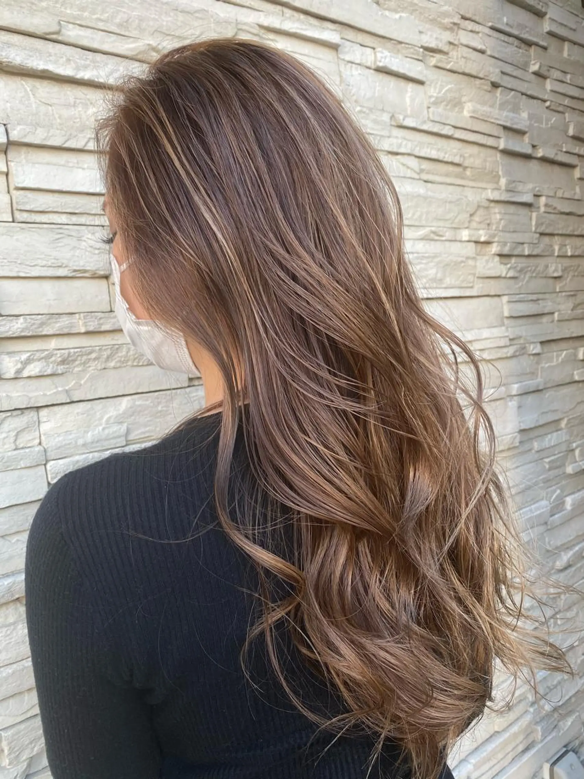 ロング ハイライト ヘアカラー 😺ヒアリング 重視😺小川のヘアスタイル