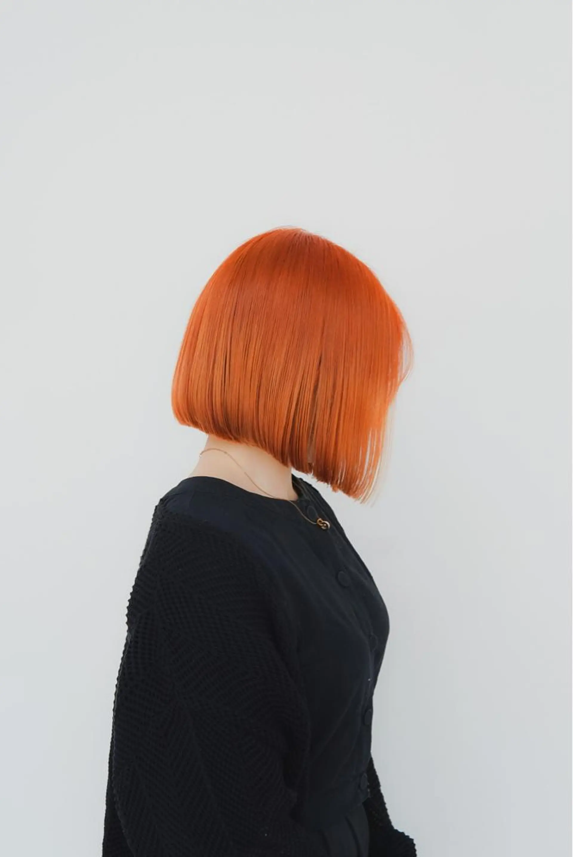 ミディアム カラー ブリーチ ケアブリーチ オレンジ カット ヘアカラー トリートメント 透明感カラー 田中 有乃のヘアスタイル