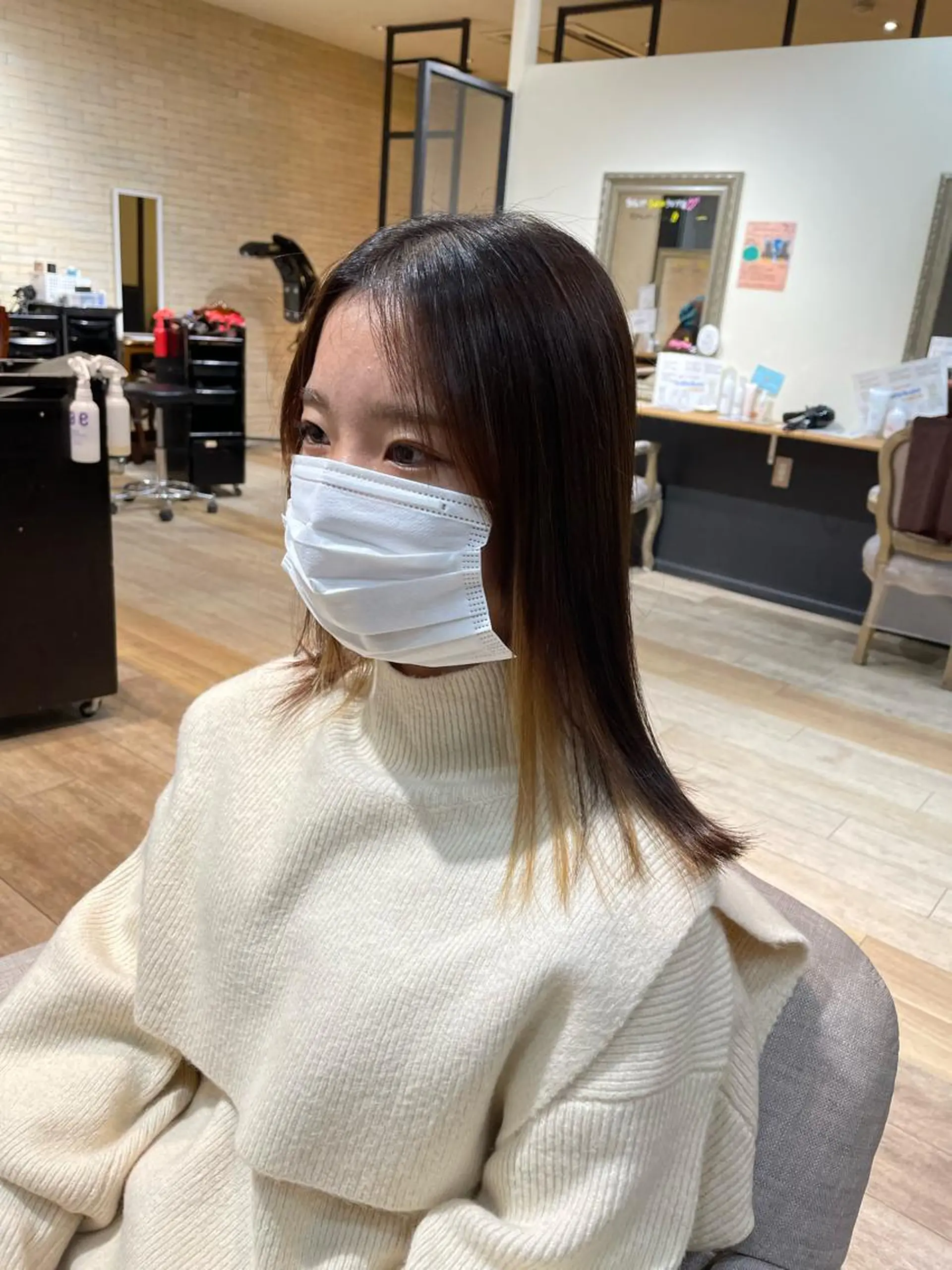 セミロング 亀川蓮 Agu hairのヘアスタイル