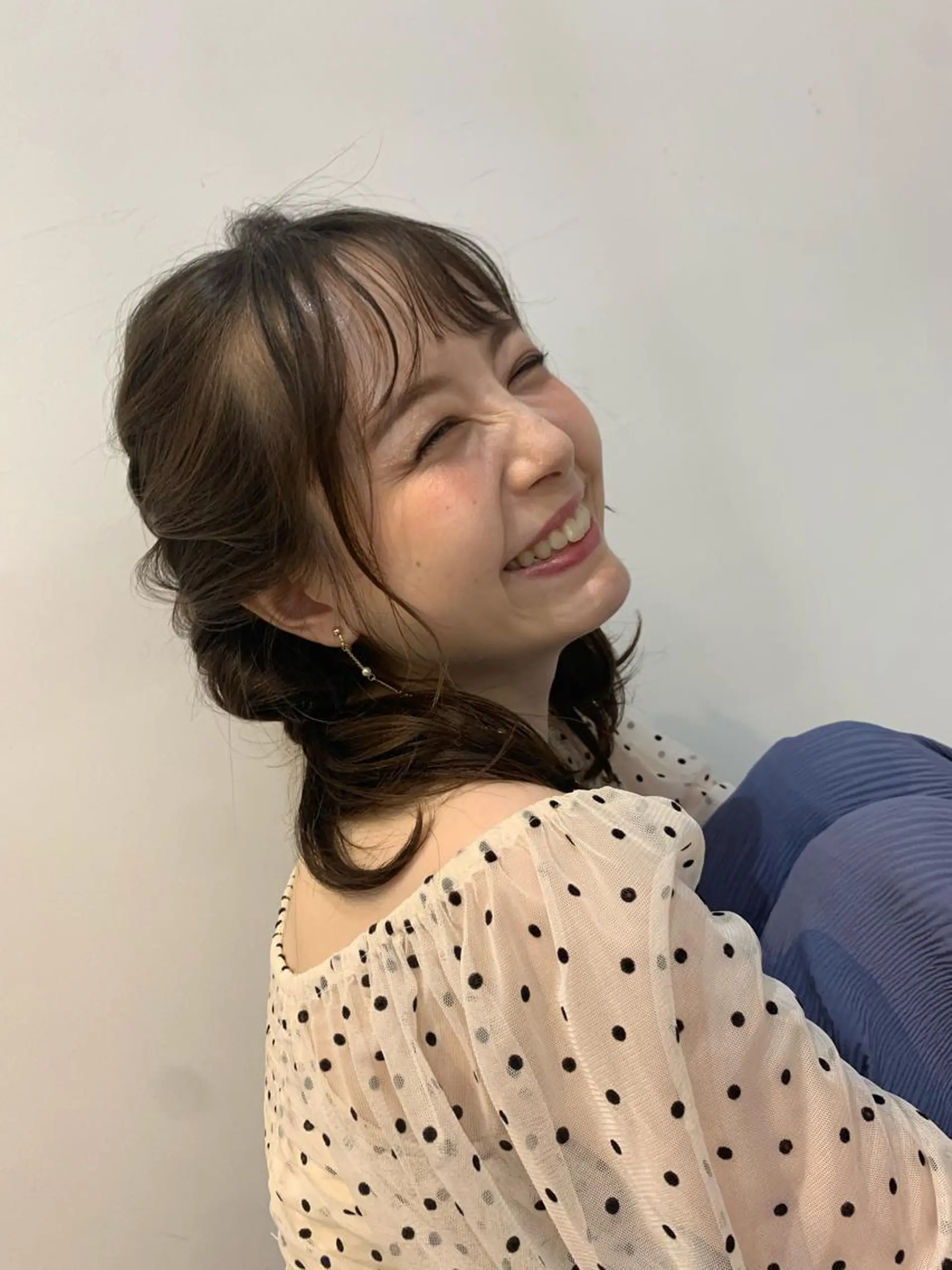 ミディアム カラー ヘアアレンジ 佐々木 芽衣のヘアスタイル