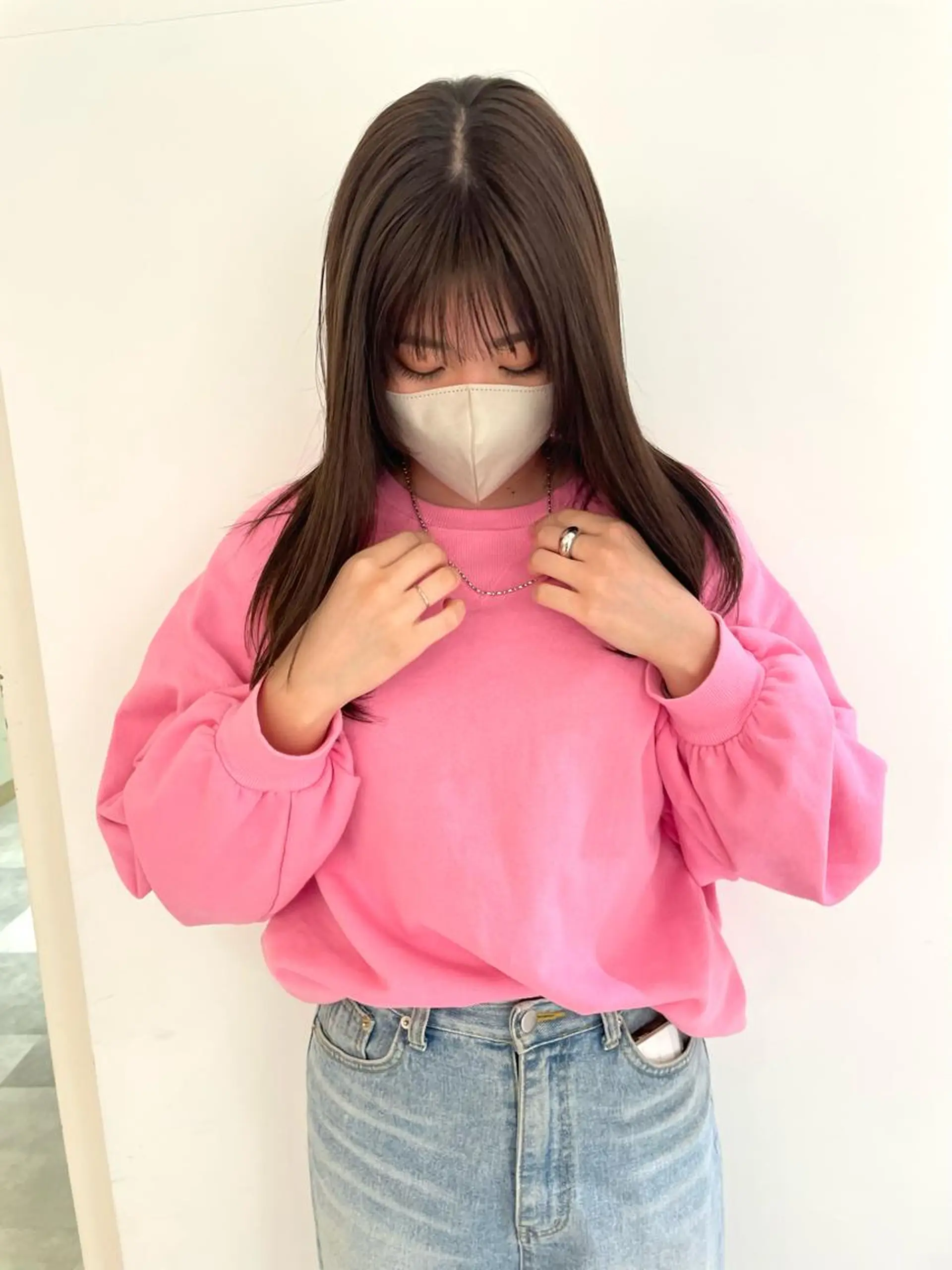 ミディアム カラー カット ヘアカラー iet.所属・ウルフ/ボブ/耳ツボ ジュエリー◎ricoのヘアスタイル