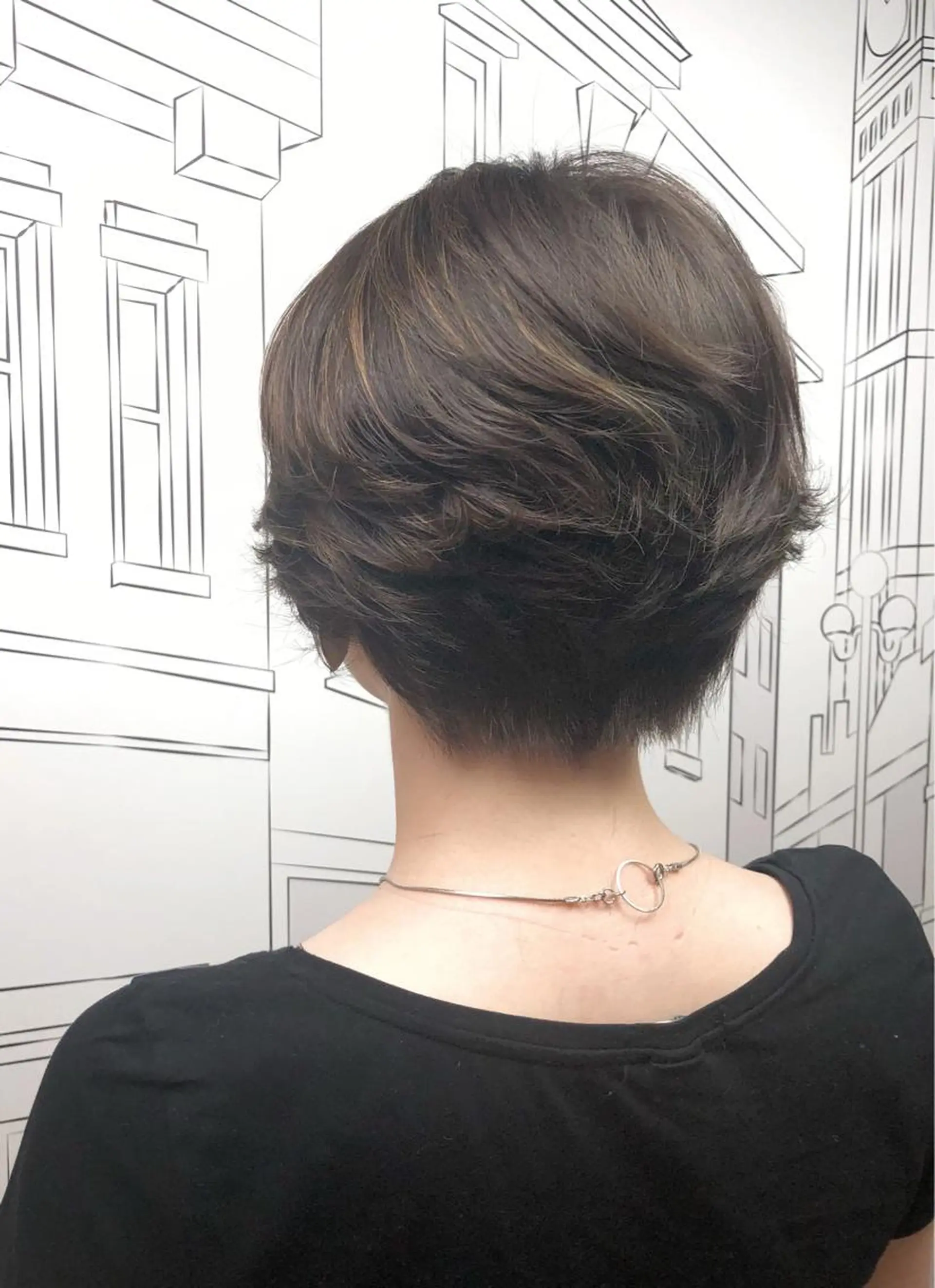 ショート カラー レイヤー,ボブ / 彩未のヘアスタイル