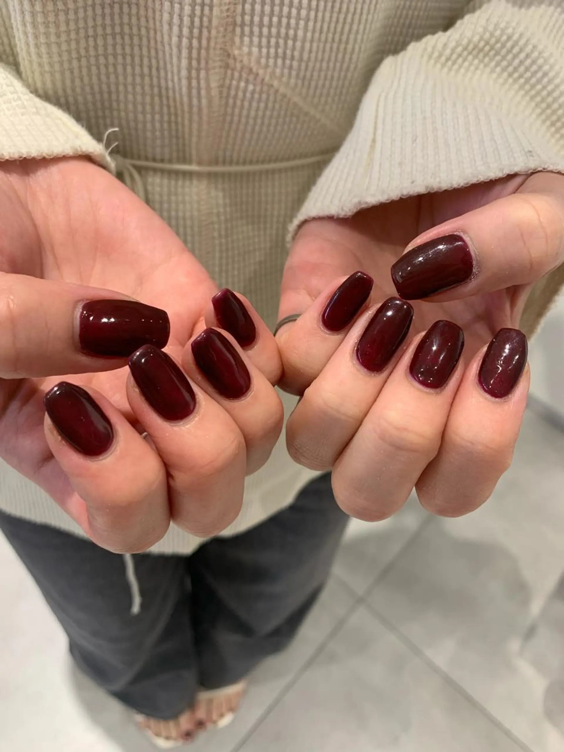 ネイル 赤色 【韓国ヘア・ネイル】 HINATA🍒のネイルデザイン