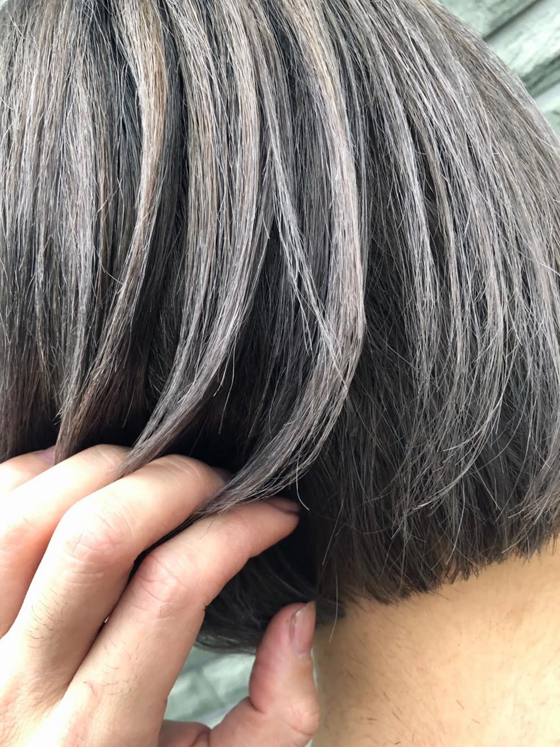 ショート カラー ヘアアレンジ ショートボブ シールエクステ バレイヤージュ デザインカラー ハイライトカラー アンドウ ユウ/ レイヤーカット/韓国のヘアスタイル