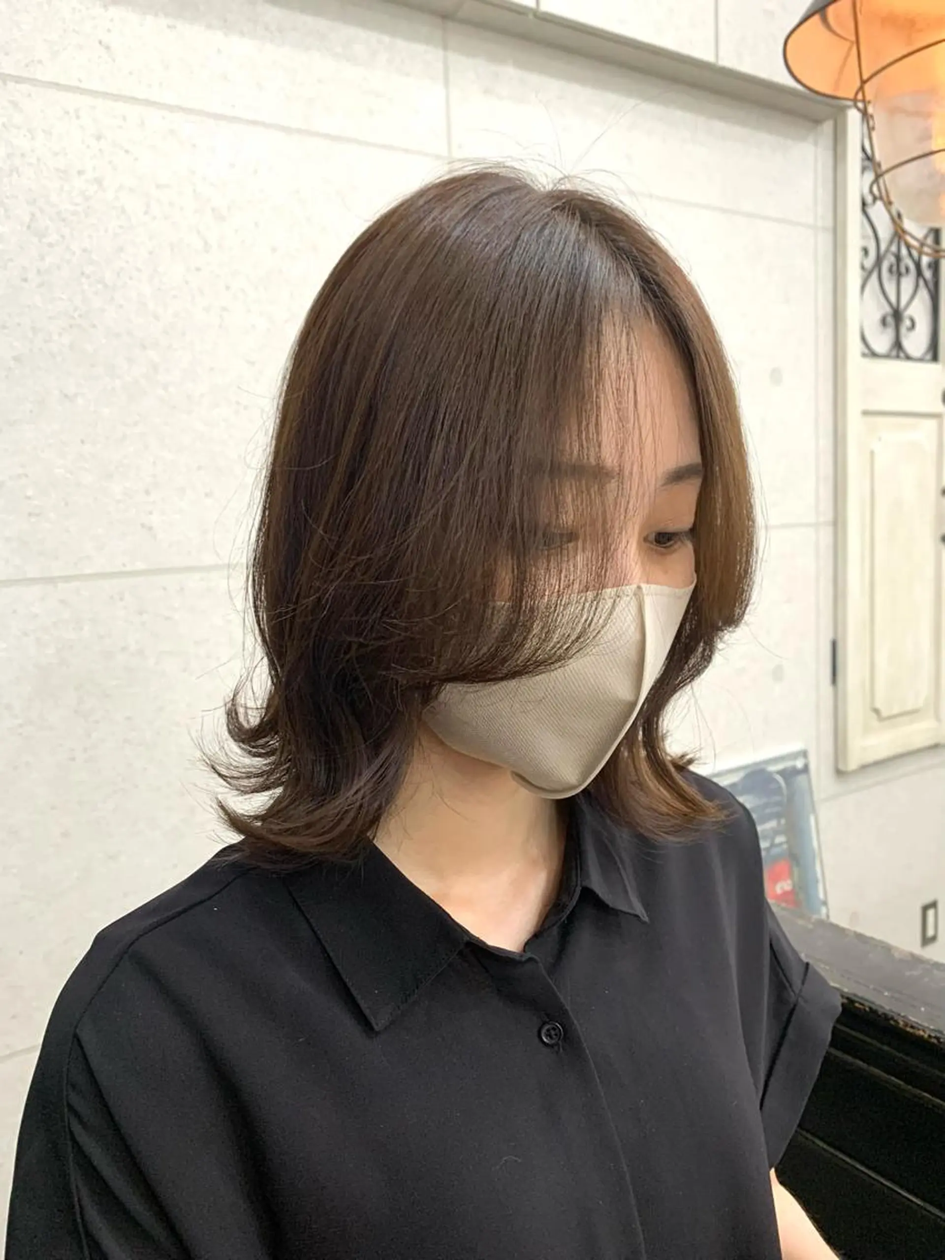 ミディアム レイヤー ハイトーン 暖色⭐︎KANAKOのヘアスタイル