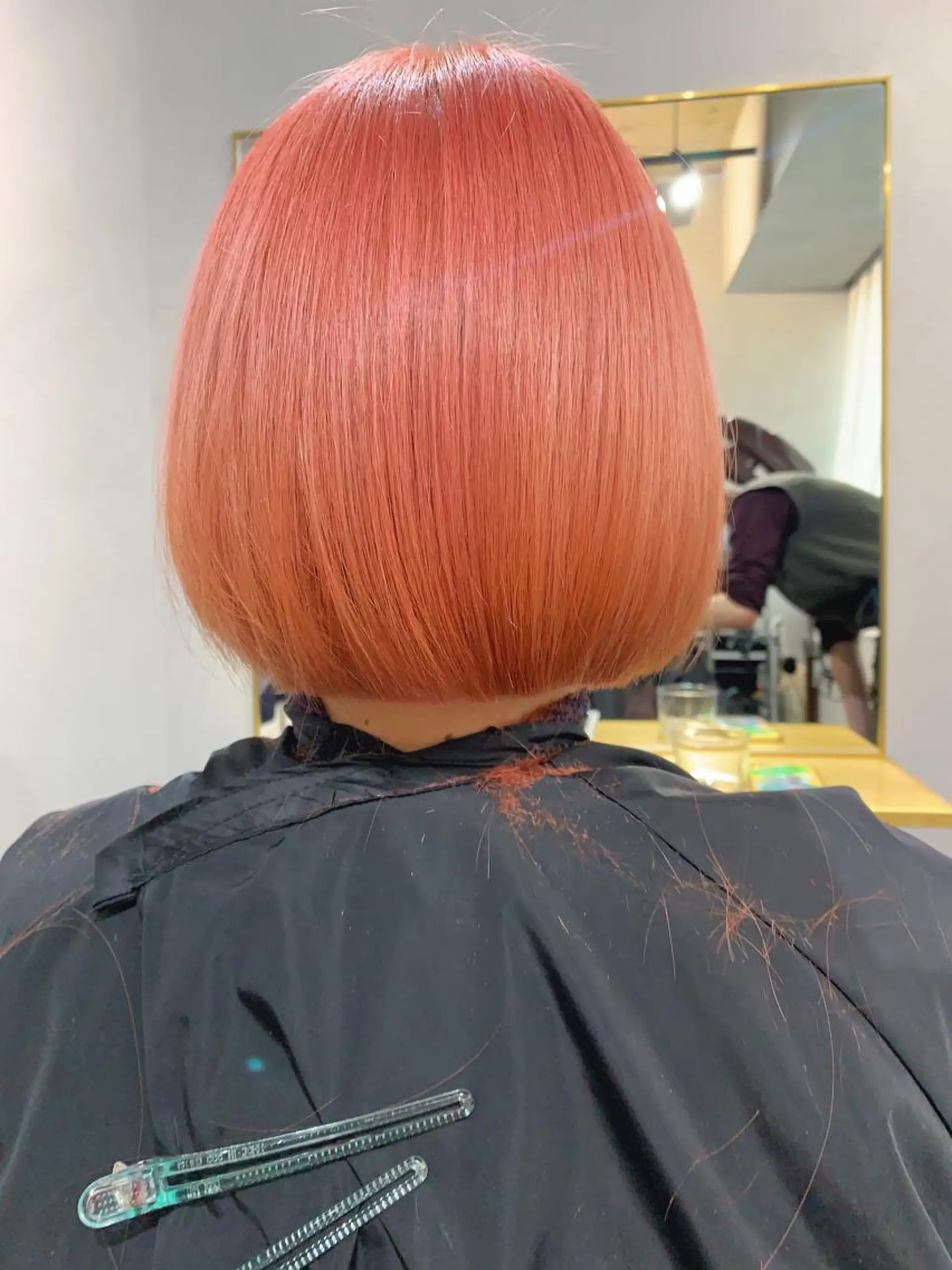 ショート カラー ボブパーマコテ巻き風 パーマNo1深江秀平のヘアスタイル