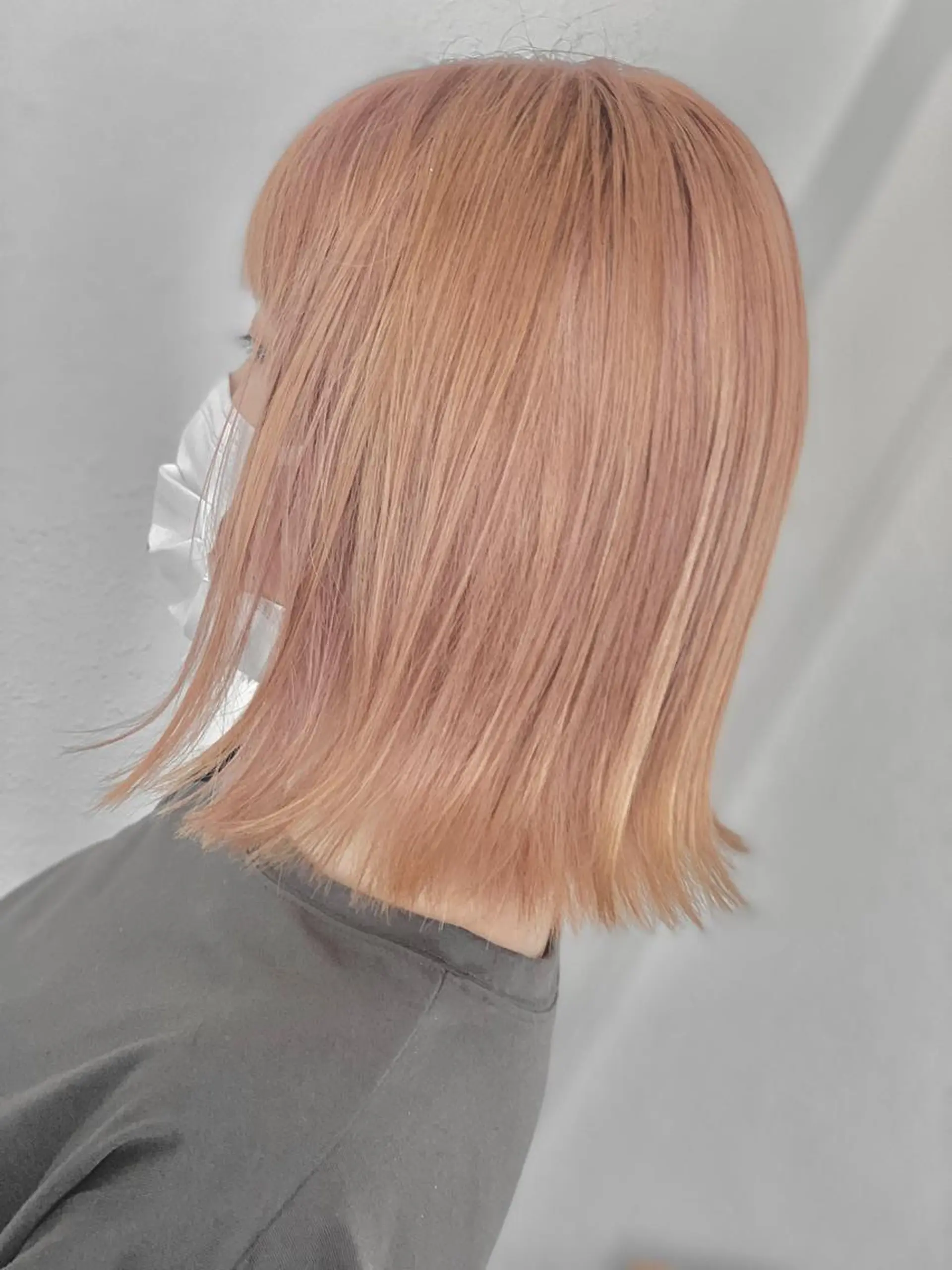 ミディアム 縮毛矯正 ヘアカラー ブリーチ毛に縮毛矯正 ✨カラー✨山田 正幸のヘアスタイル