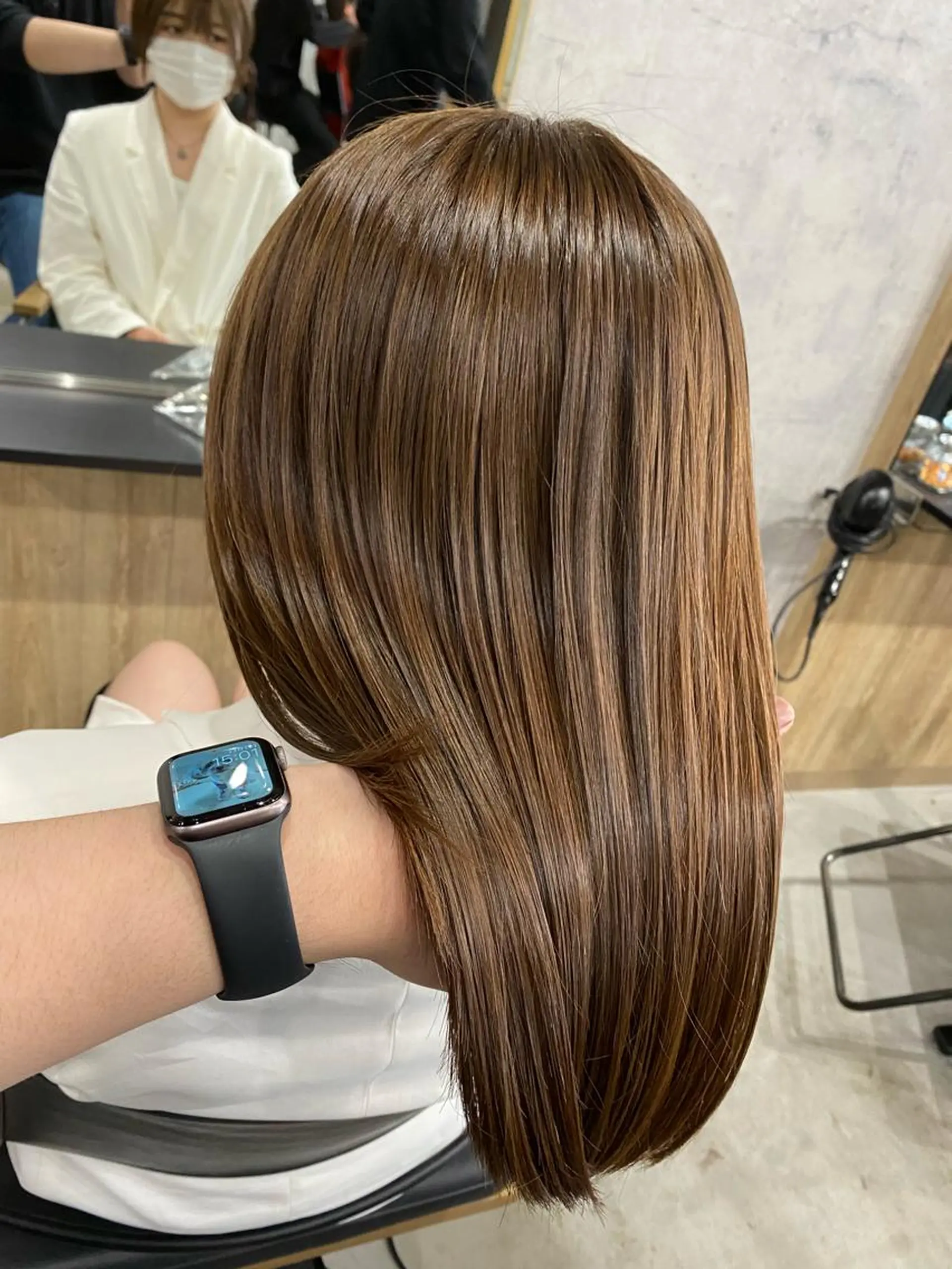 ミディアム カラー 髪質改善/メンズ 手塚奨のヘアスタイル