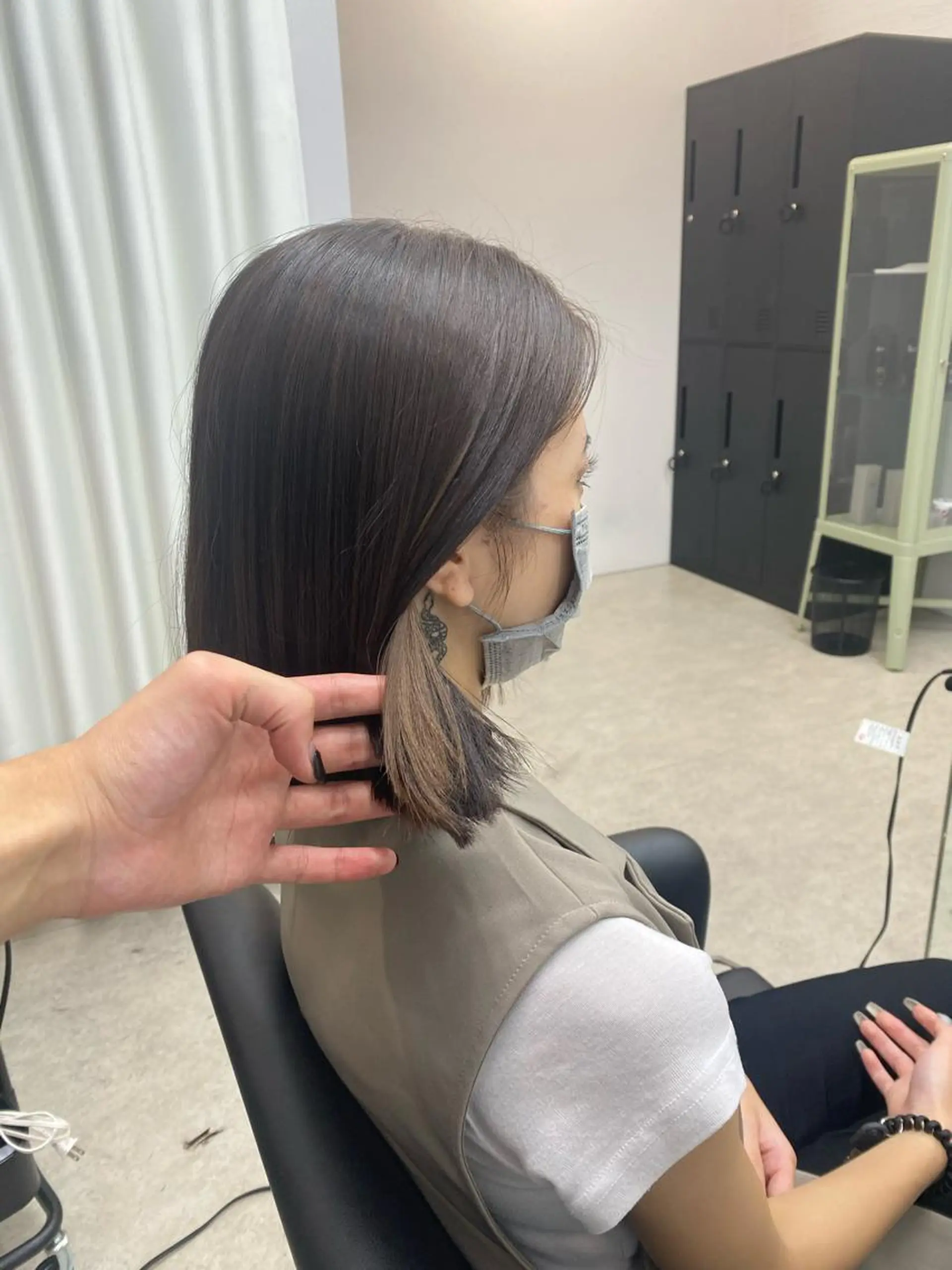 ショート 似合わせカット sunc所属・梅田l大人韓国ヘア レイヤー×艶カラーのヘアスタイル