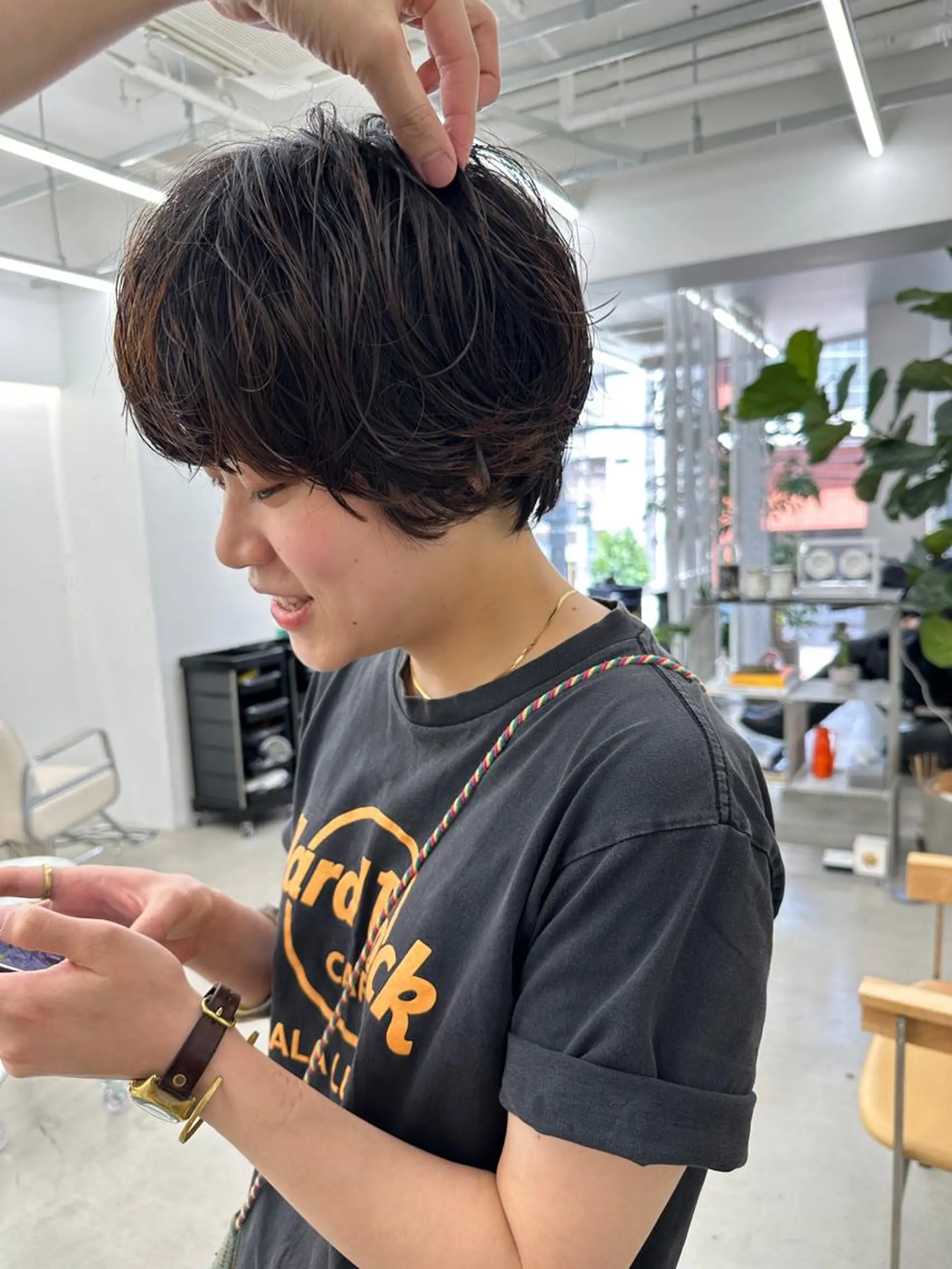 ショート パーマ ショートヘア カット パーマ トリートメント ボブ/レイヤー/ケア パーマ/リュウタのヘアスタイル