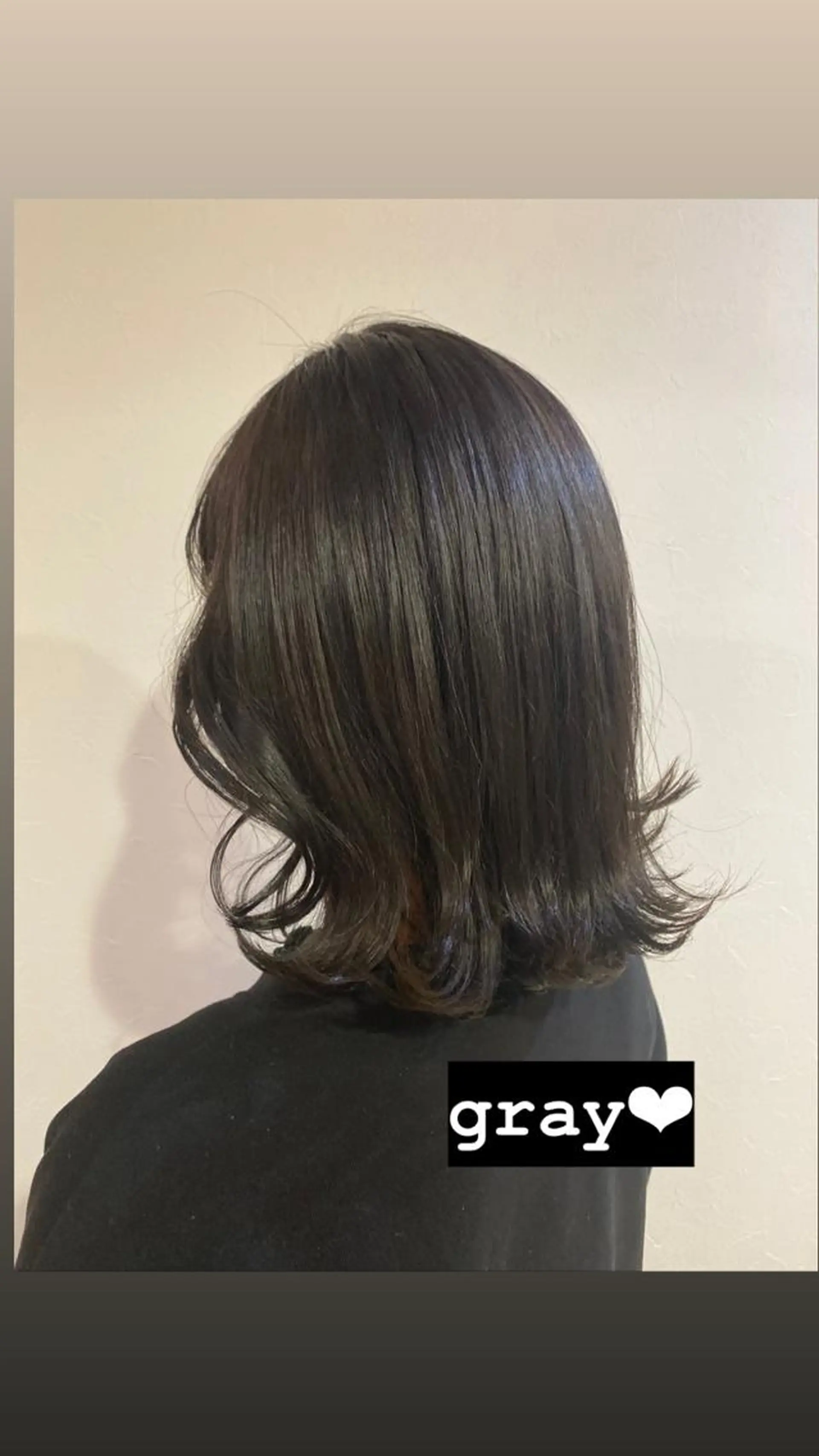 ミディアム カラー Ate by little所属・青木 梢のヘアスタイル