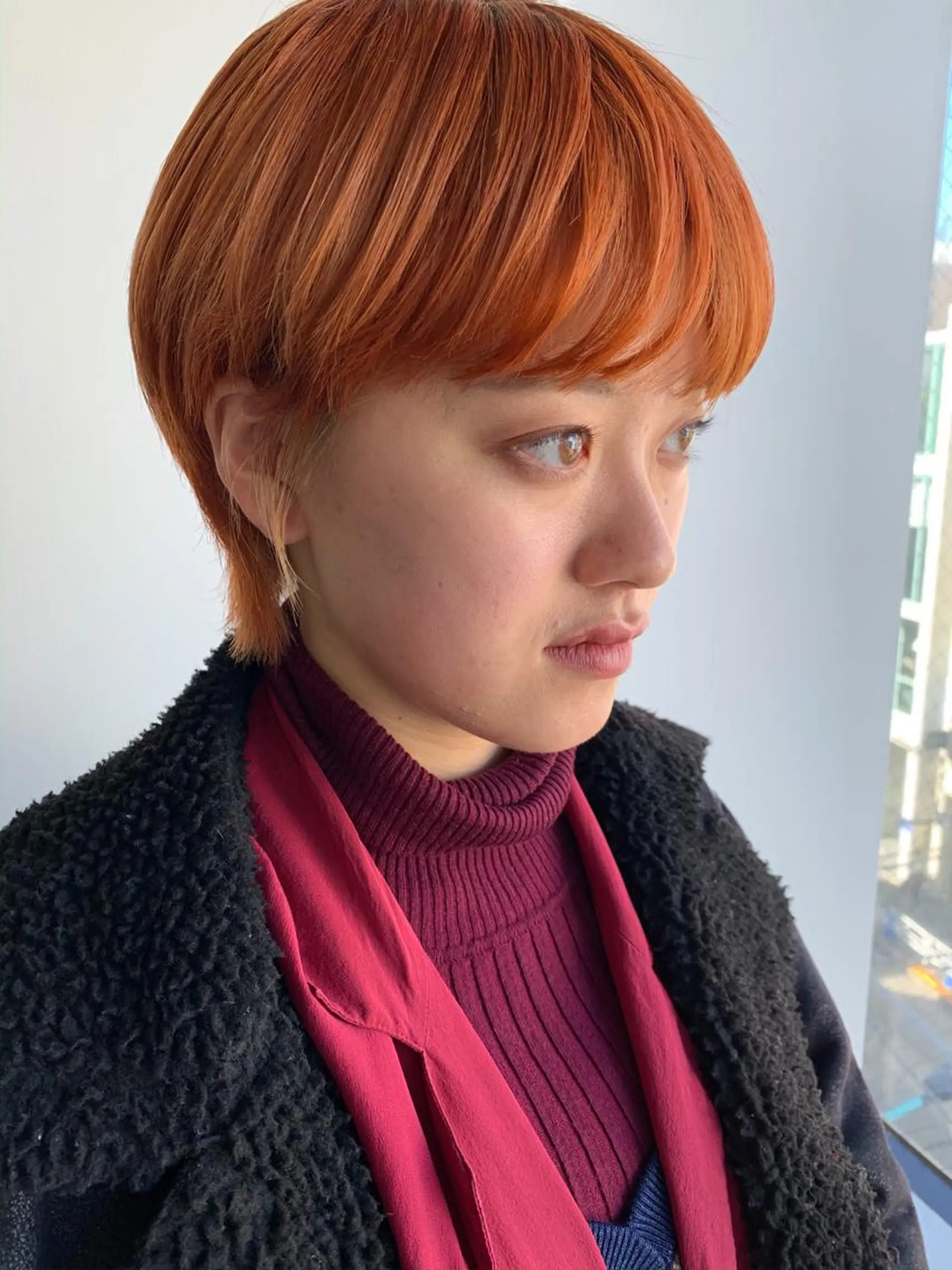 ショート nuu所属・💜ショート💜 ウルフ、ボブ二色亜美のヘアスタイル