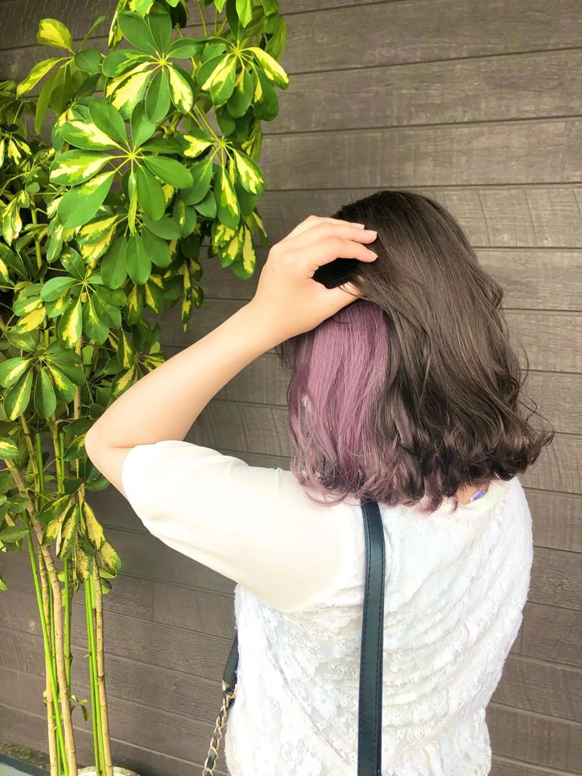 ミディアム 太白区白髪ぼかし/ ボブカット/千葉達人のヘアスタイル