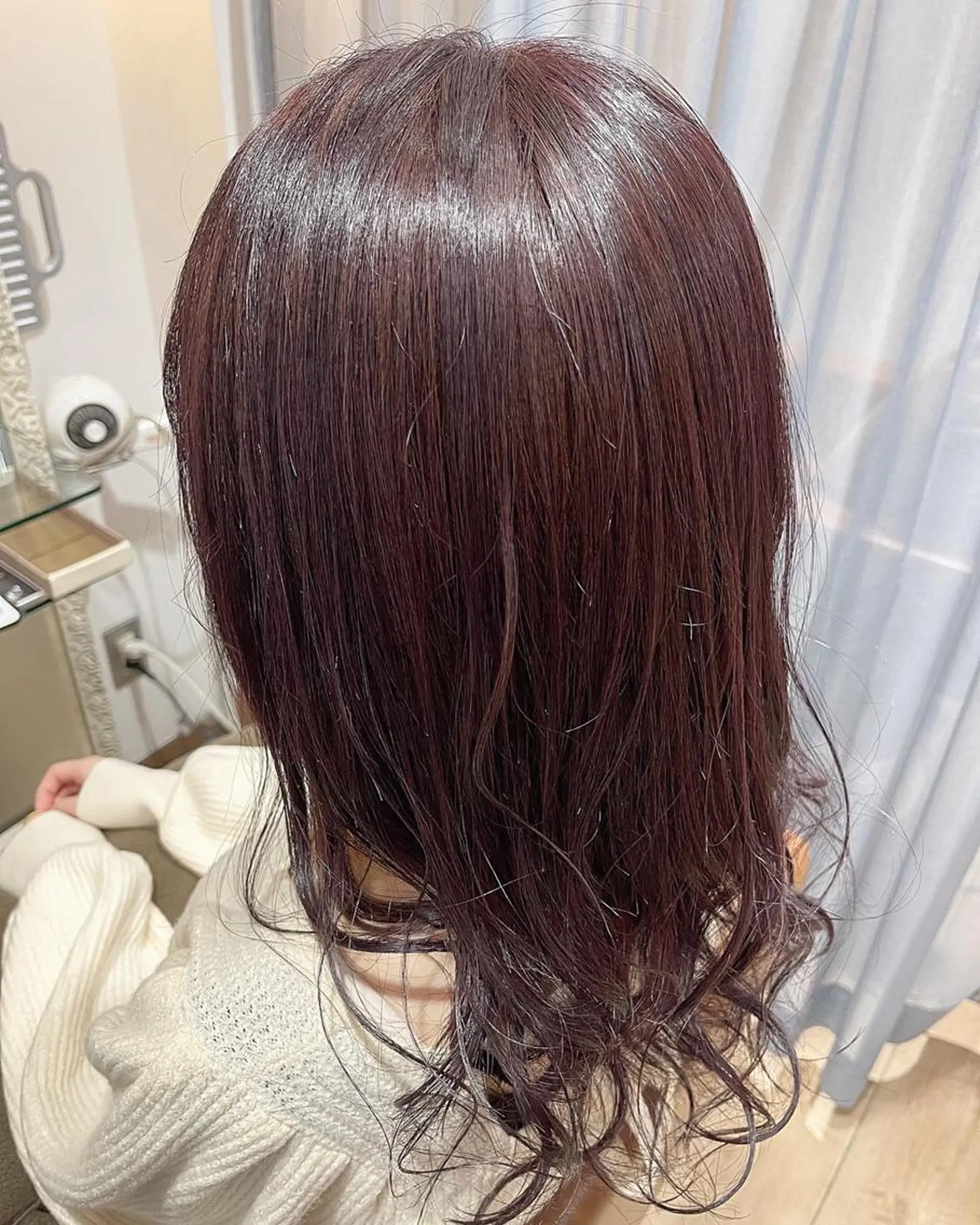 ミディアム カラー ショートボブ アッシュ バレイヤージュ ミストバング ブリーチ ヘアカラー トリートメント 🫧髪質改善艶カラー _マエダ 🫧のヘアスタイル