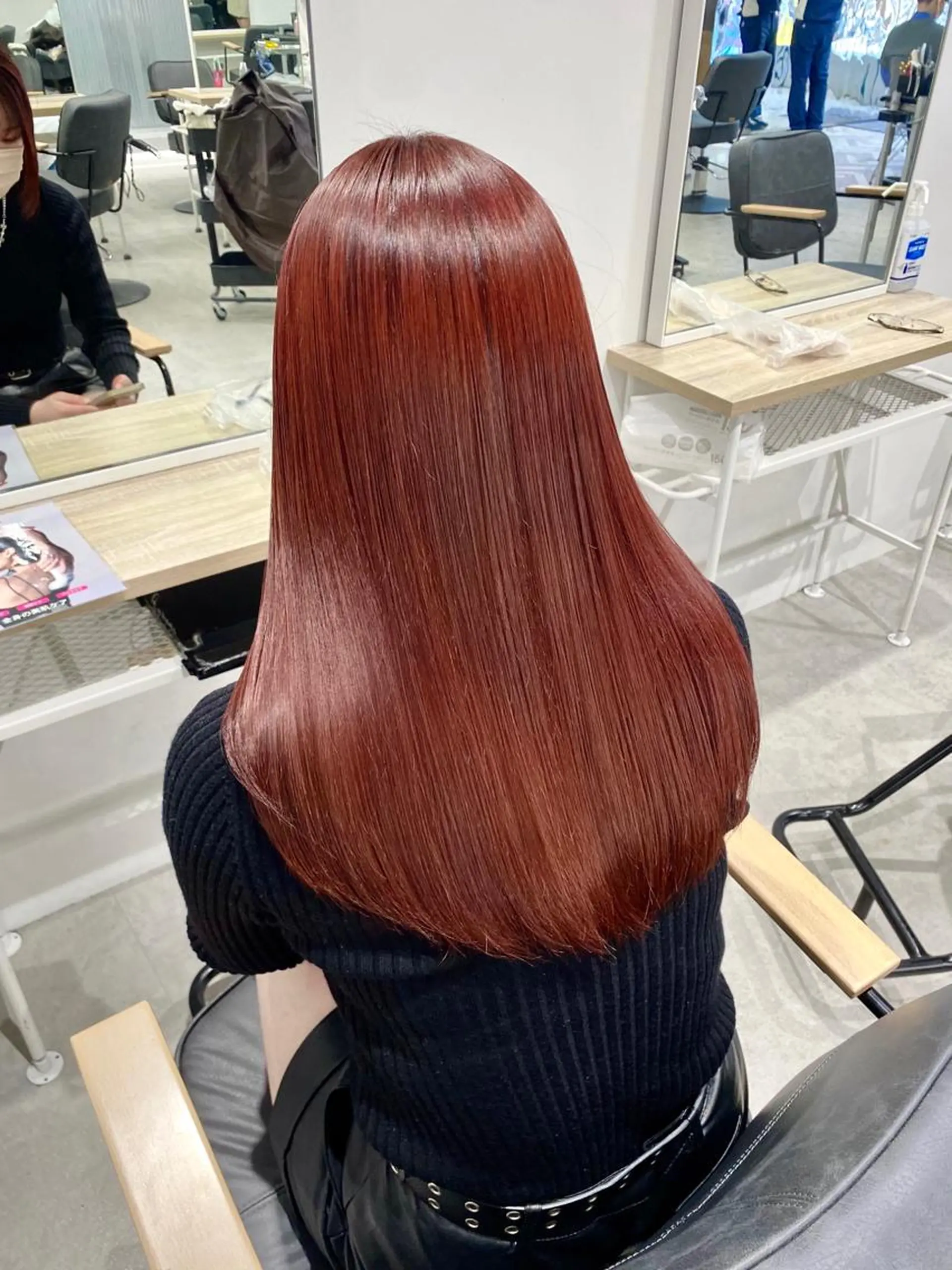 ロング カラー レッドカラー 髪質改善 トリートメント otoha☆カラー/ レイヤー/八王子のヘアスタイル