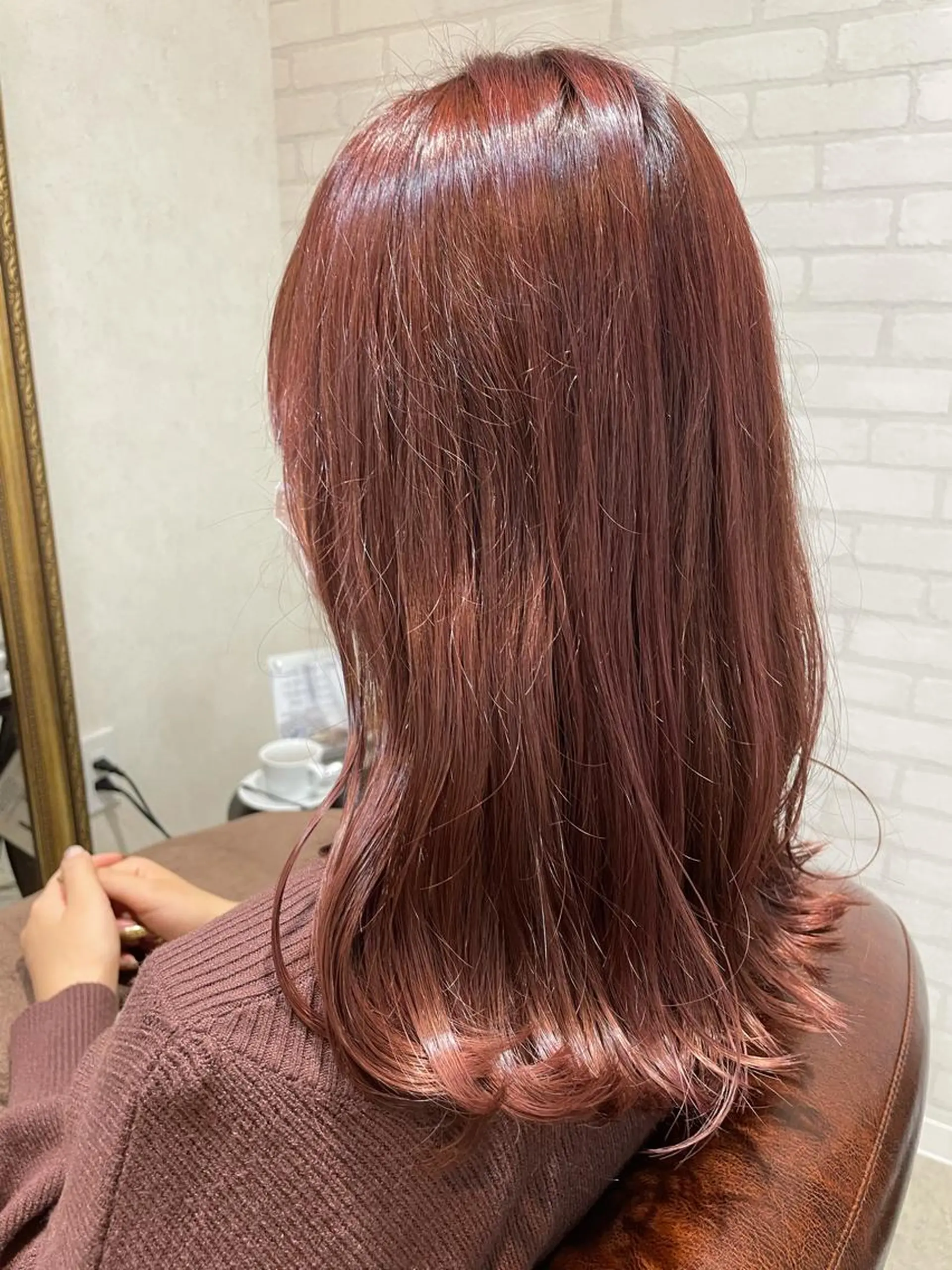 ミディアム カラー ベージュカラー ピンクカラー ピンクベージュ 透明感カラー💎 AYAのヘアスタイル