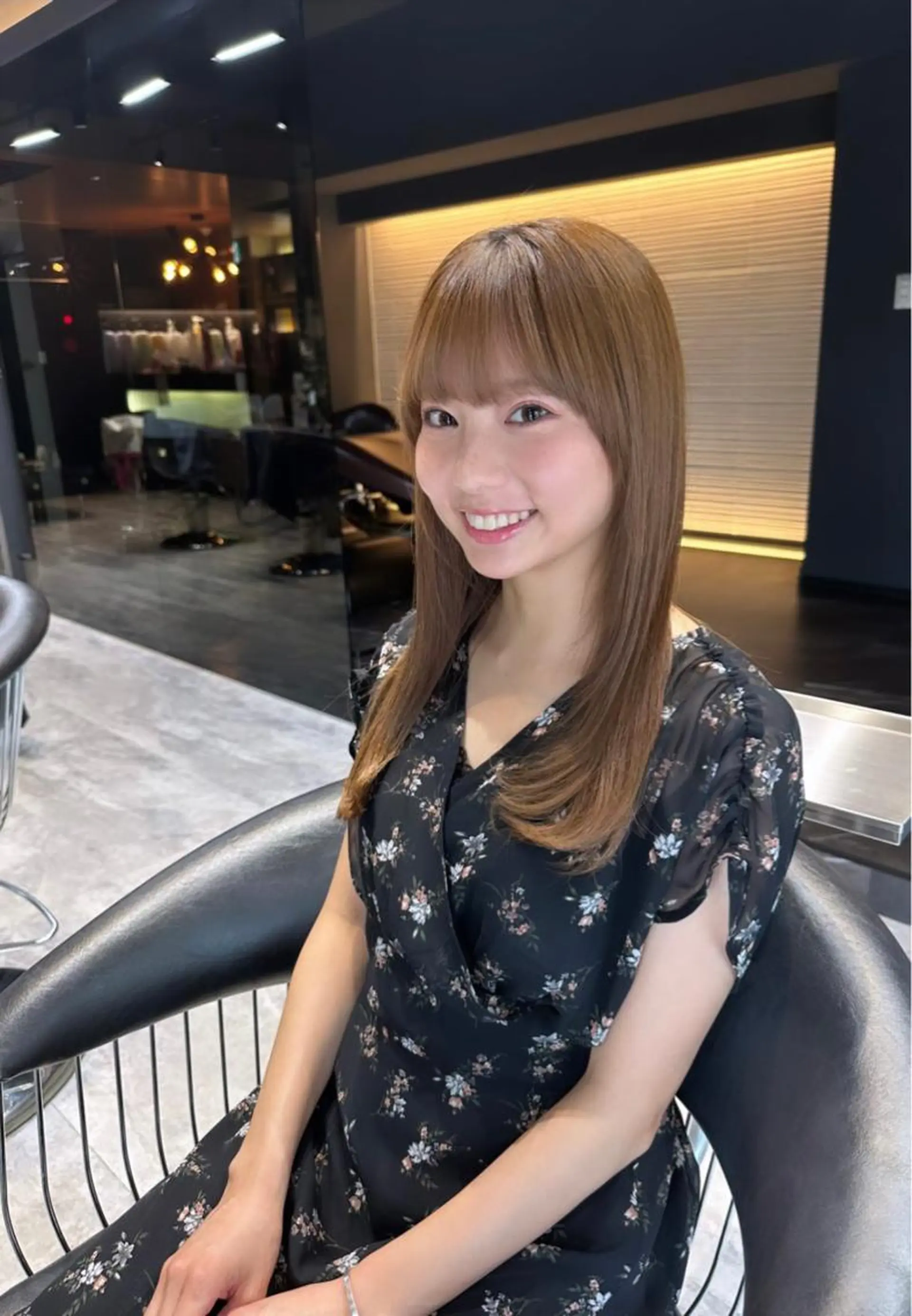 セミロング ヘアカラー トリートメント レスピア銀座中央通り店所属・酸性ストレート/ 透明感カラー/中村利のヘアスタイル