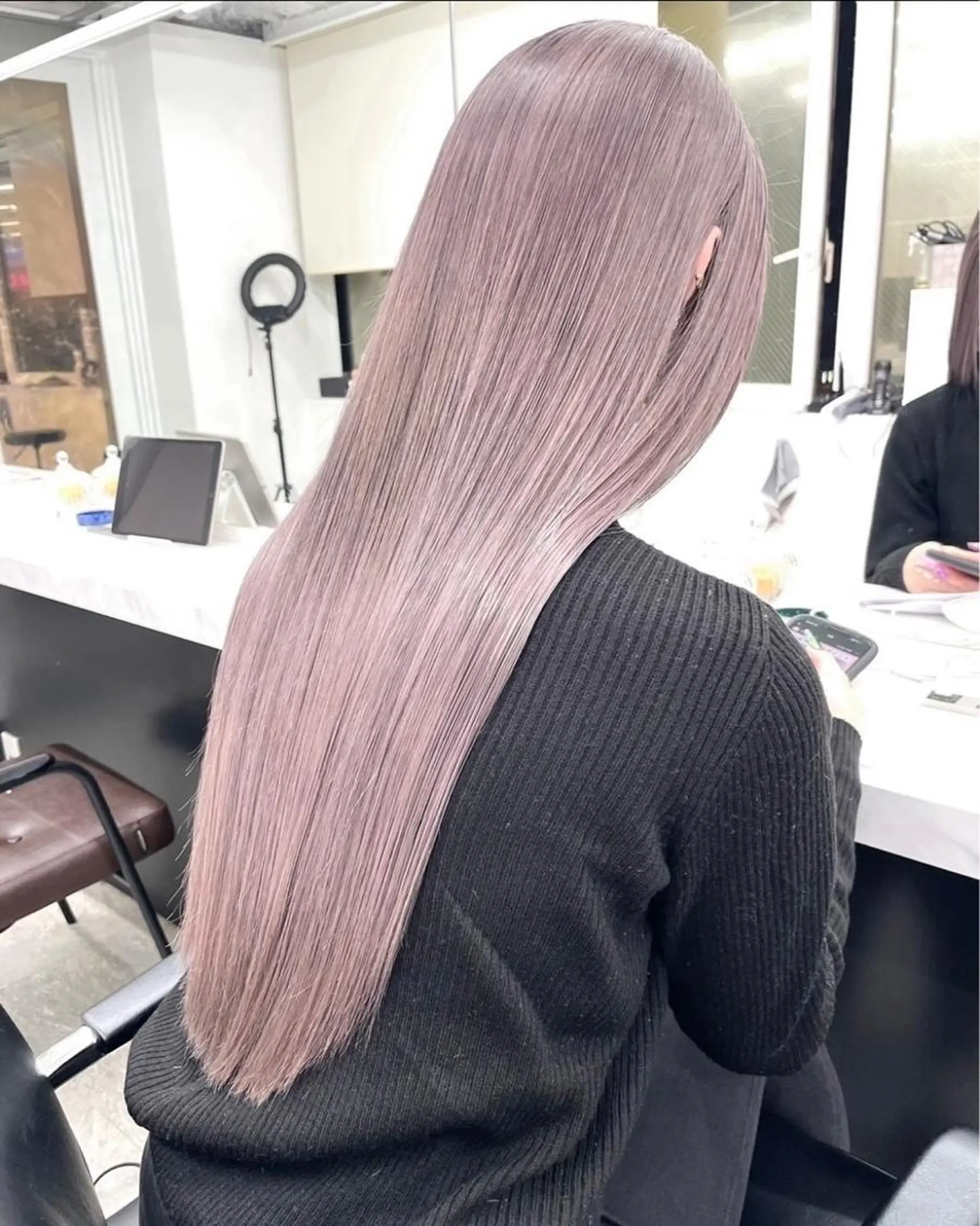 ロング 🎀韓国スリムタッキ 羽エクステ🎀kiiのヘアスタイル