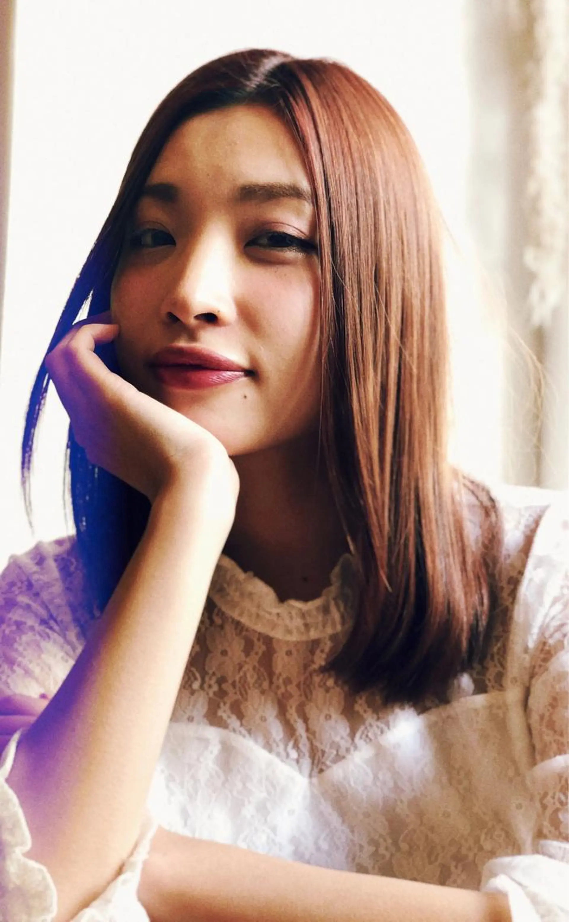 ミディアム カラー オレンジ ピンクカラー 口コミ評価4.9⭐︎ カワナベ　マサシのヘアスタイル