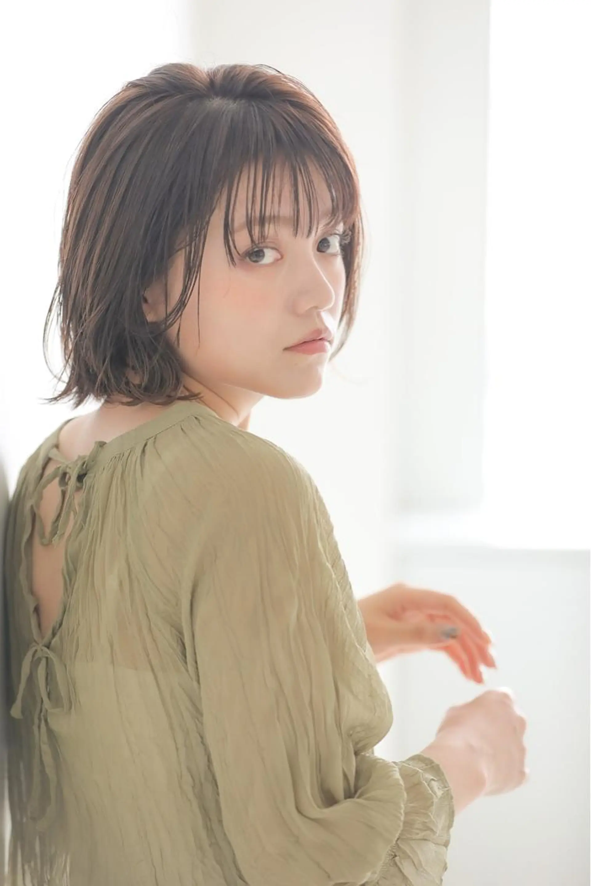 ショート くせ毛 外国人風カラー 韓国風ヘア サイドバング 小顔カット 表参道/髪質改善/ 髪質改善カラー/遠藤のヘアスタイル