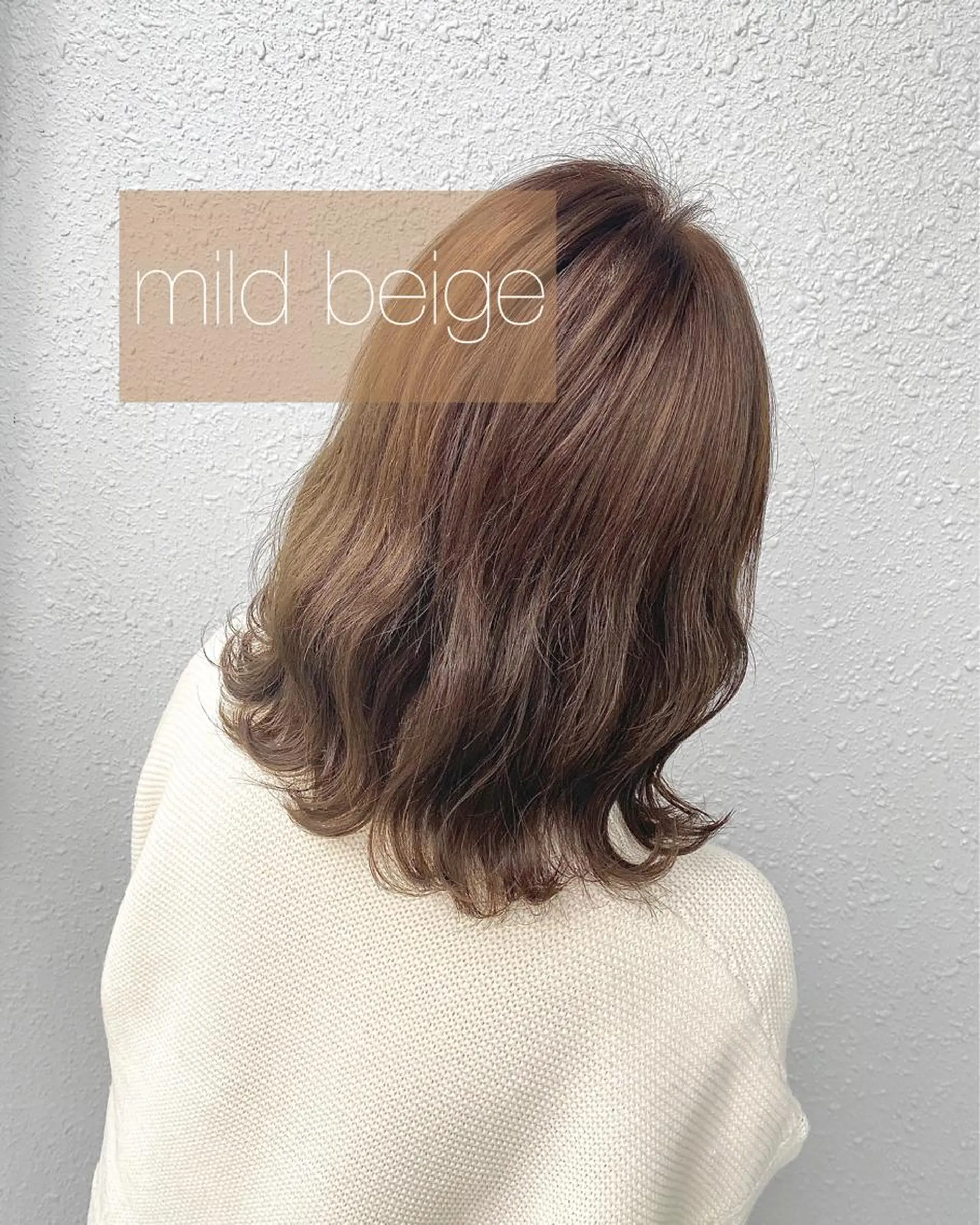 ミディアム カラー ブリーチ カット ヘアカラー トリートメント 後藤紗英/髪質改善 /オリーブベージュのヘアスタイル