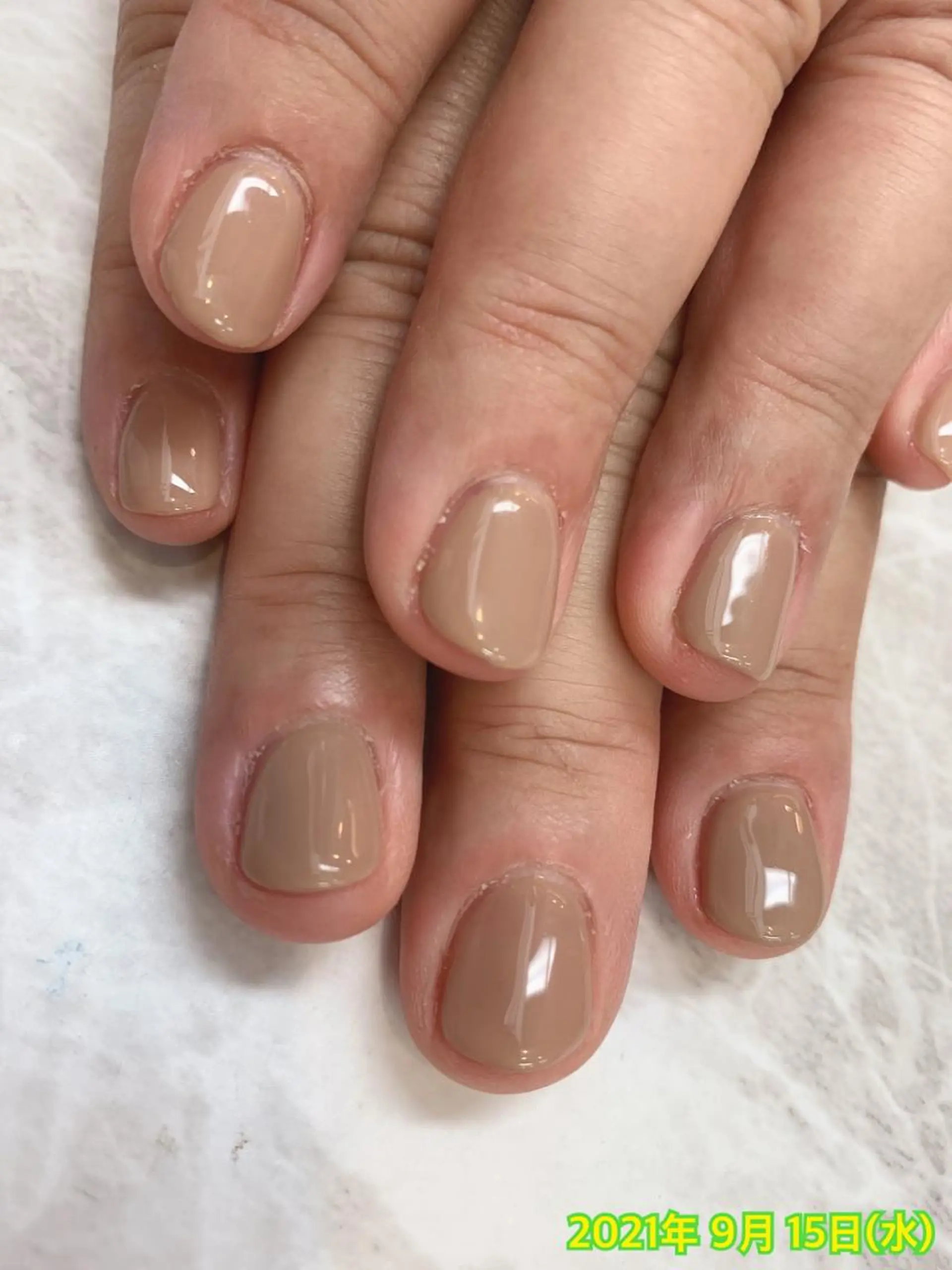 ネイル ワンカラーネイル 上村 未来のネイルデザイン