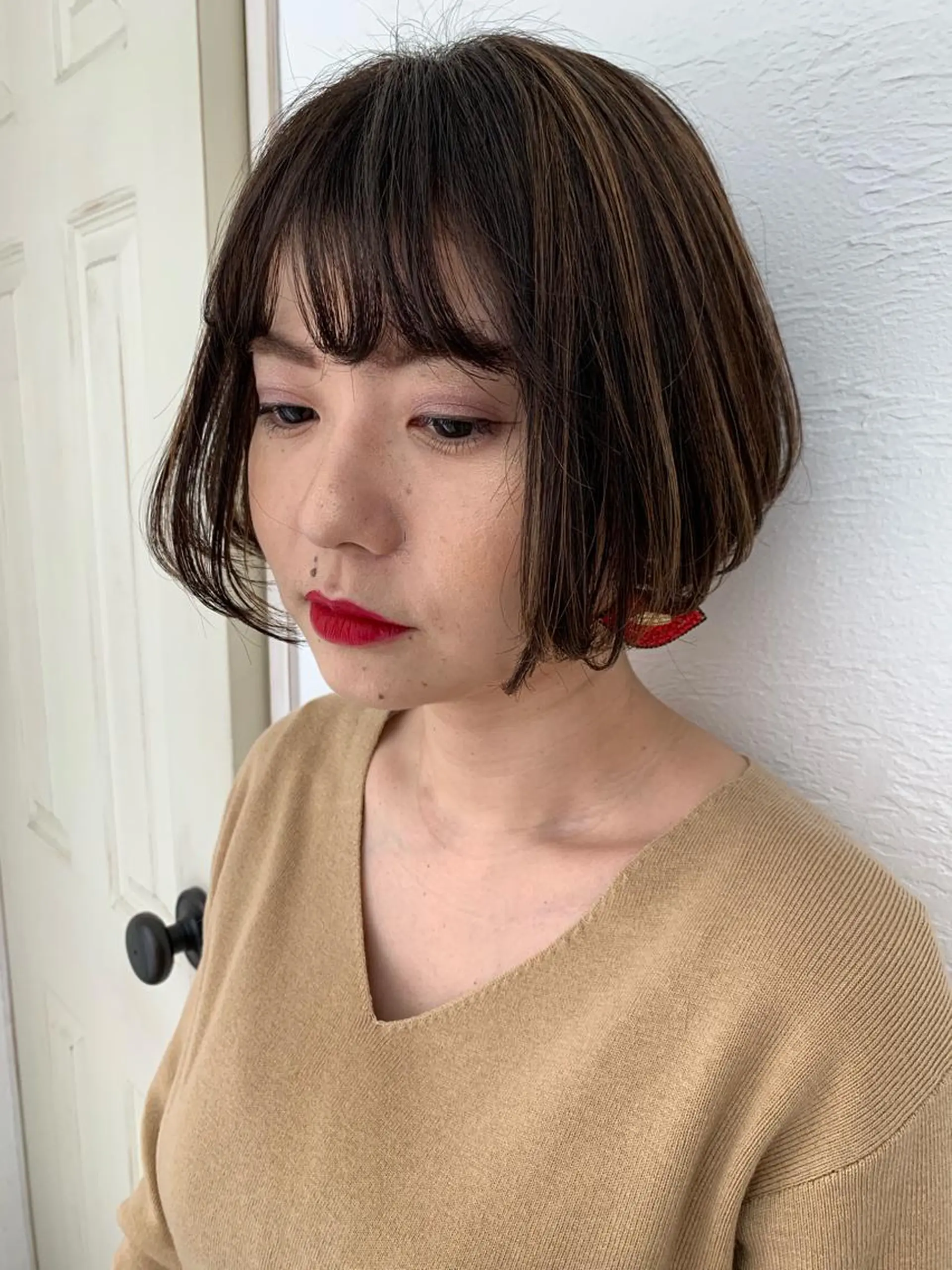 ショート カラー カット ヘアカラー fio マナミのヘアスタイル