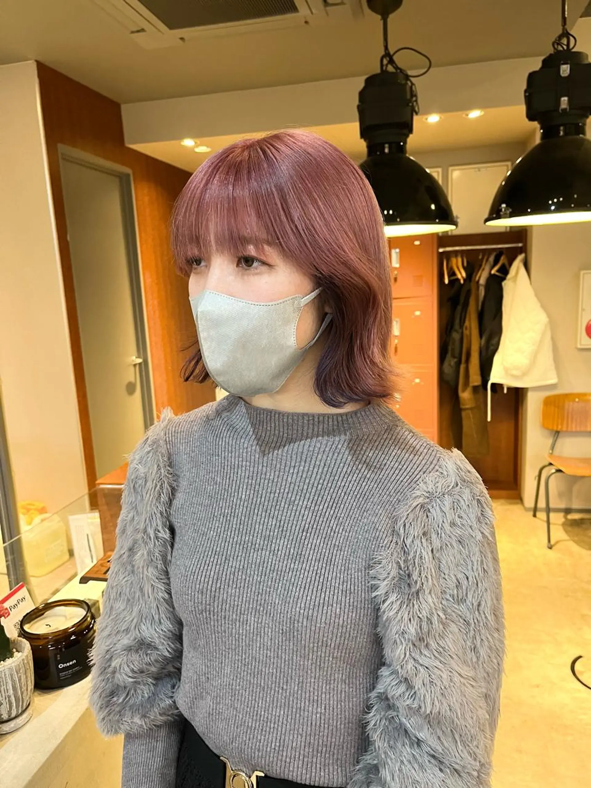 ミディアム カラー インナーカラー ヘアカラー トリートメント 🩷ハイトーン透明感 レイヤー🩷ユリカのヘアスタイル