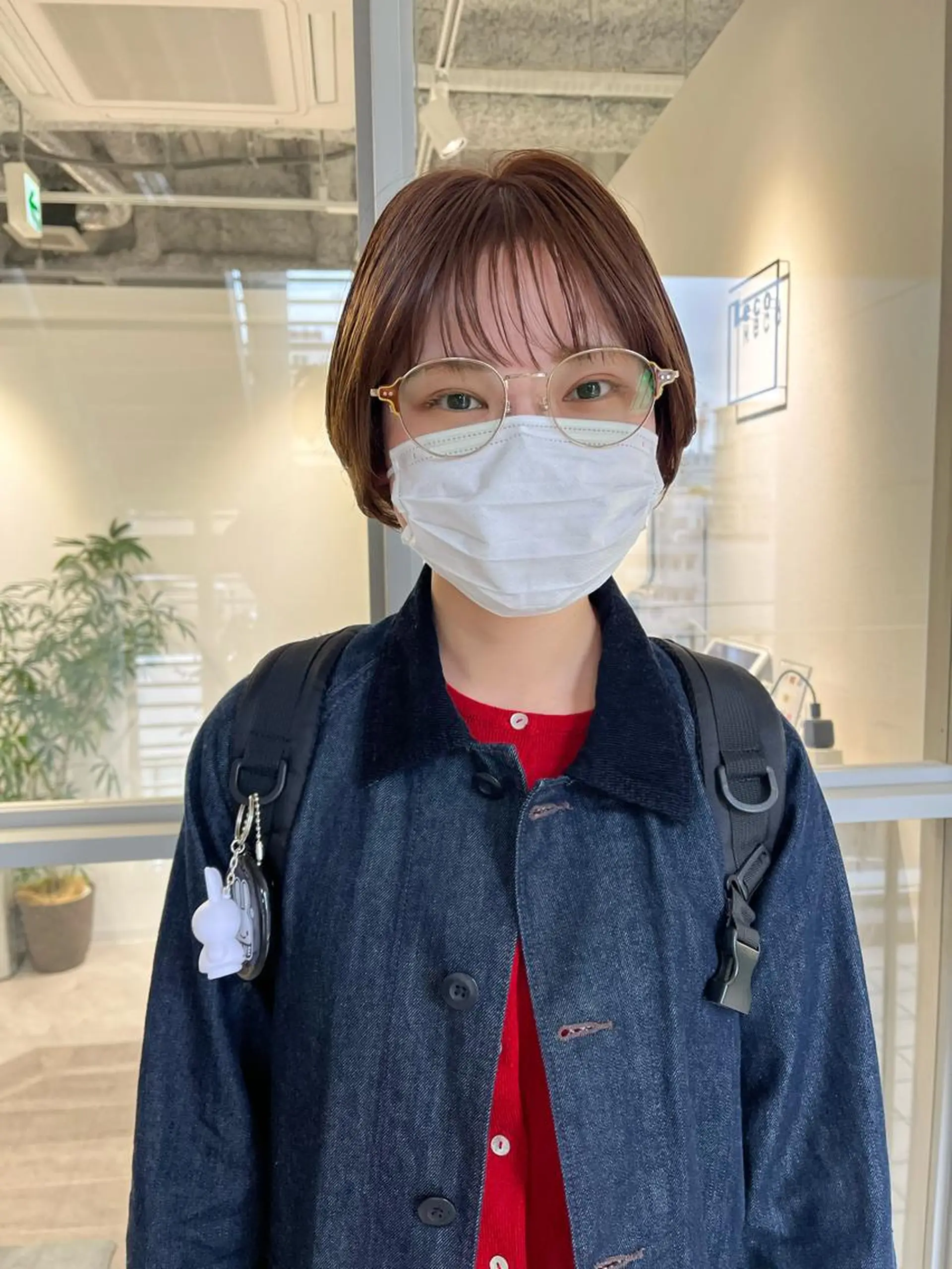 ショート カラー ヘアアレンジ umu.［韓国ヘア /レイヤーカット］のヘアスタイル