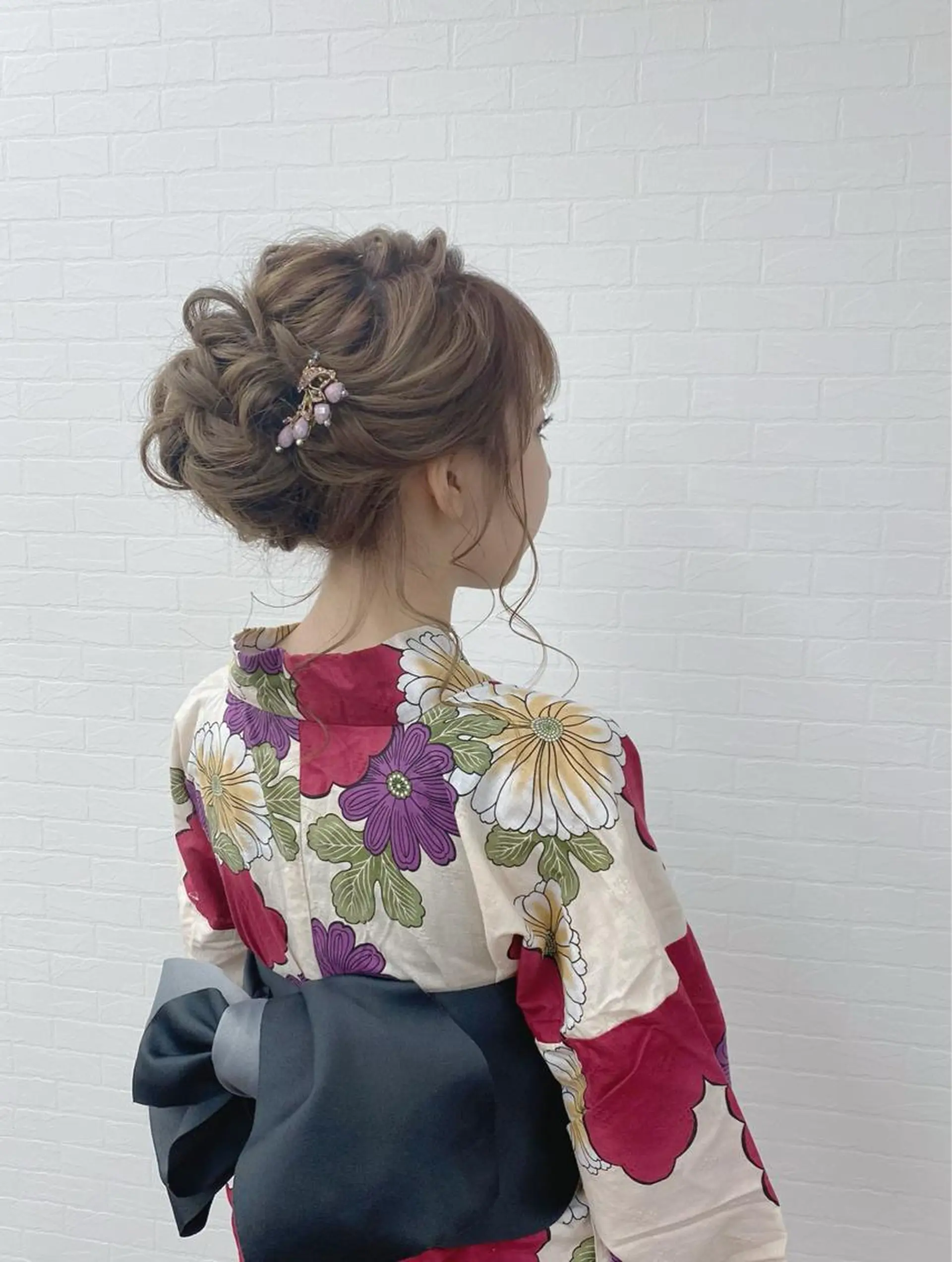 ロング ヘアアレンジ 浴衣 GRANLUSSO 〜グランルッソ駅前店所属・木口 嘉美のヘアスタイル