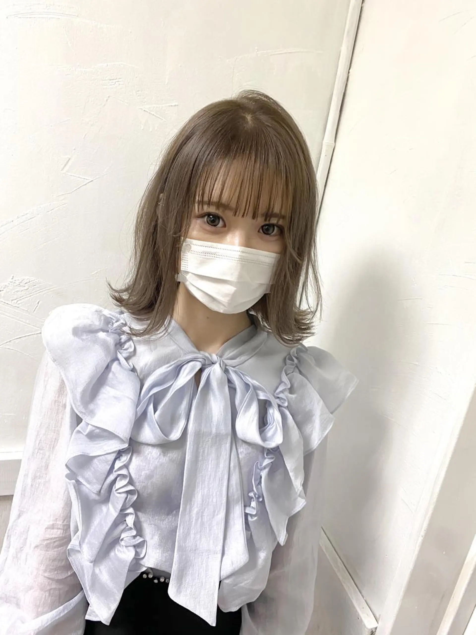 ミディアム カラー ブリーチ ケアブリーチ 似合わせカット 小顔カット ヘアカラー PSY(サイ)所属・PSY(サイ)池袋 金田尚久🎨のヘアスタイル