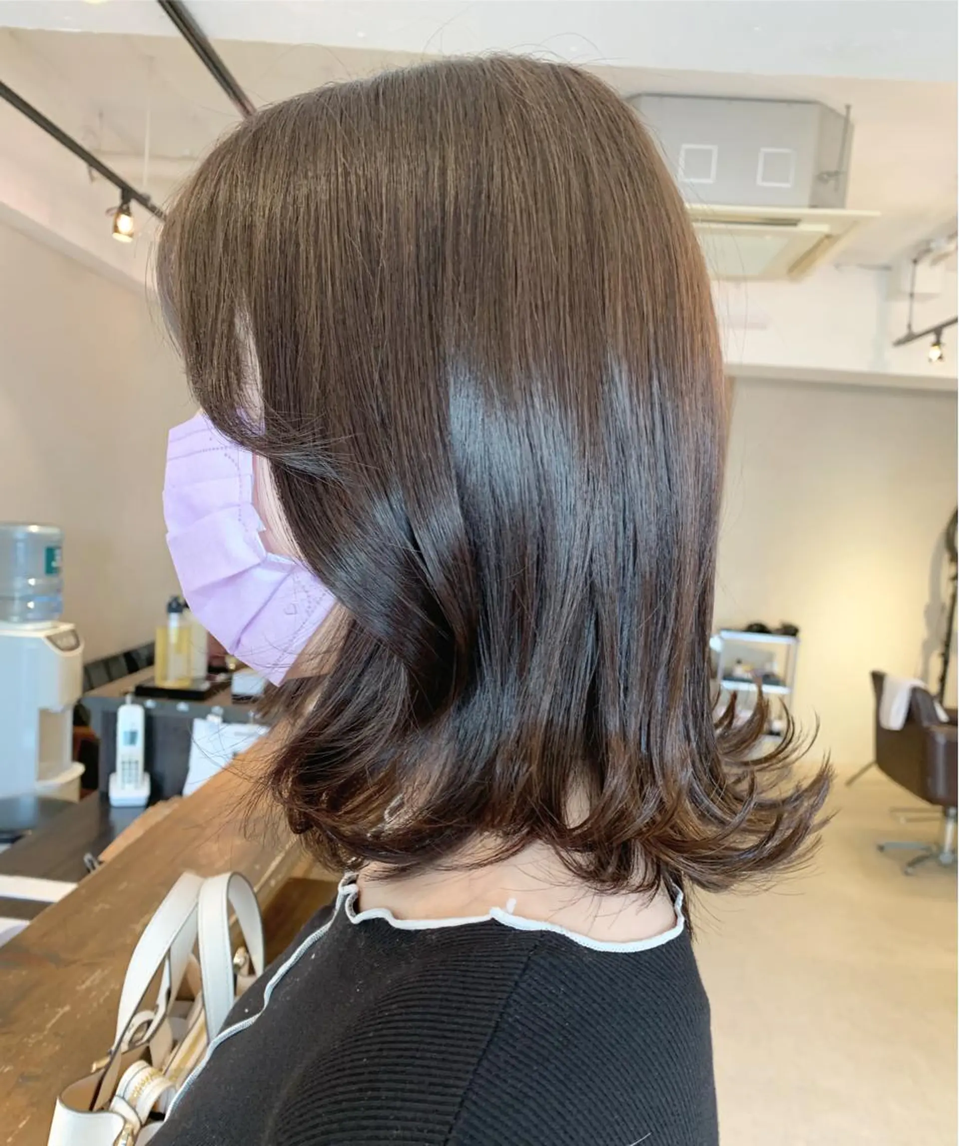 ロング カラー 透明感/オリーブ/ グレージュ/YUKAのヘアスタイル