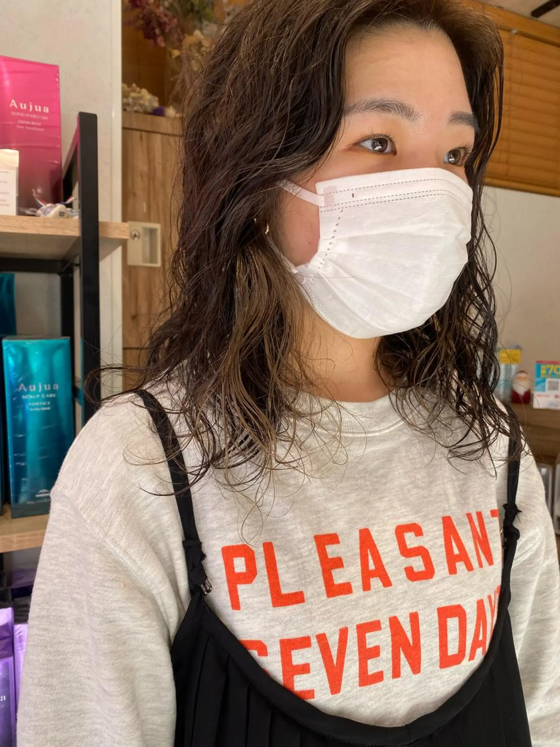 ミディアム カラー パーマ インナーカラー ヘアカラー パーマ パーマ指名No1 /namiのヘアスタイル