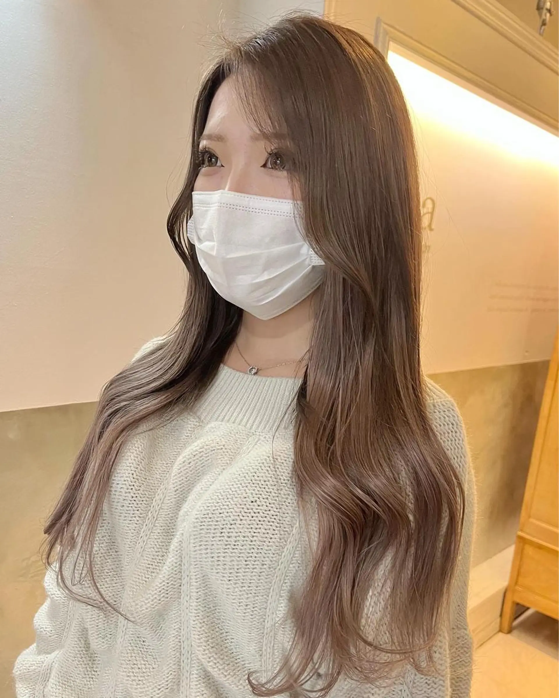 ミディアム カラー シールエクステ ブリーチ ハイトーンカラー インナーカラー ボブ 松尾太樹 【pia】福岡美容室のヘアスタイル