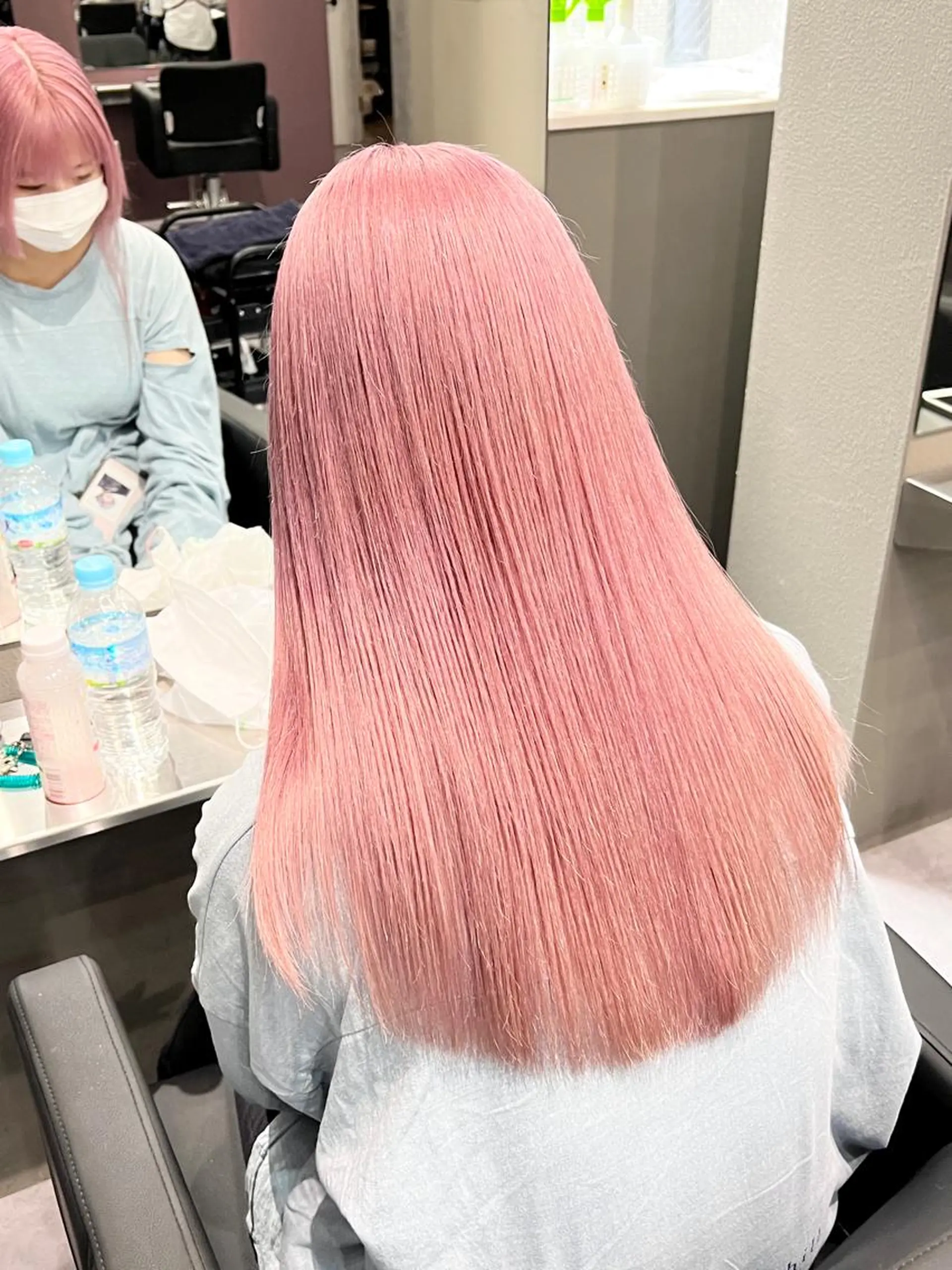 ロング カラー ピンクカラー Via officialのヘアスタイル