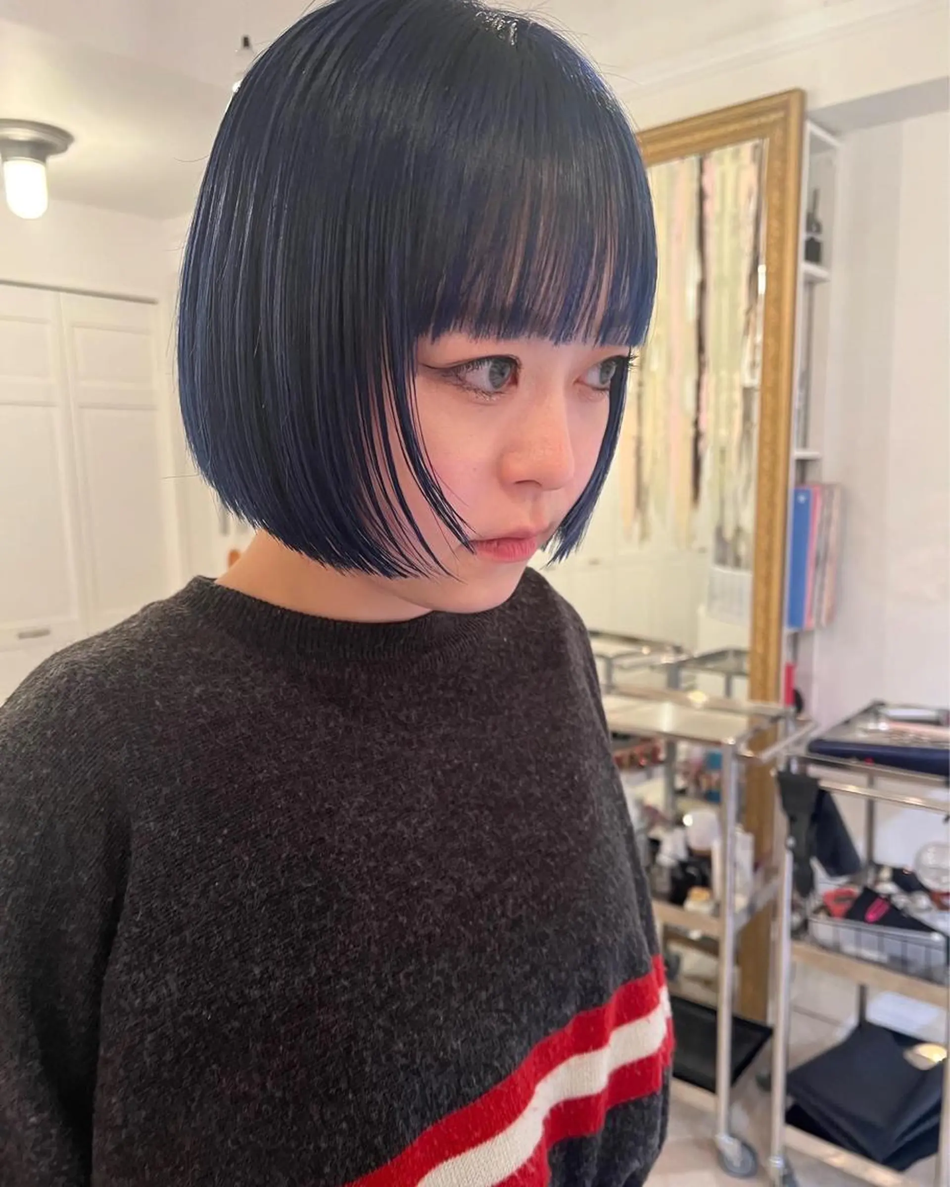 カラー ヘアカラー ブリーチカラー🎀 韓国風/寺門美優のヘアスタイル