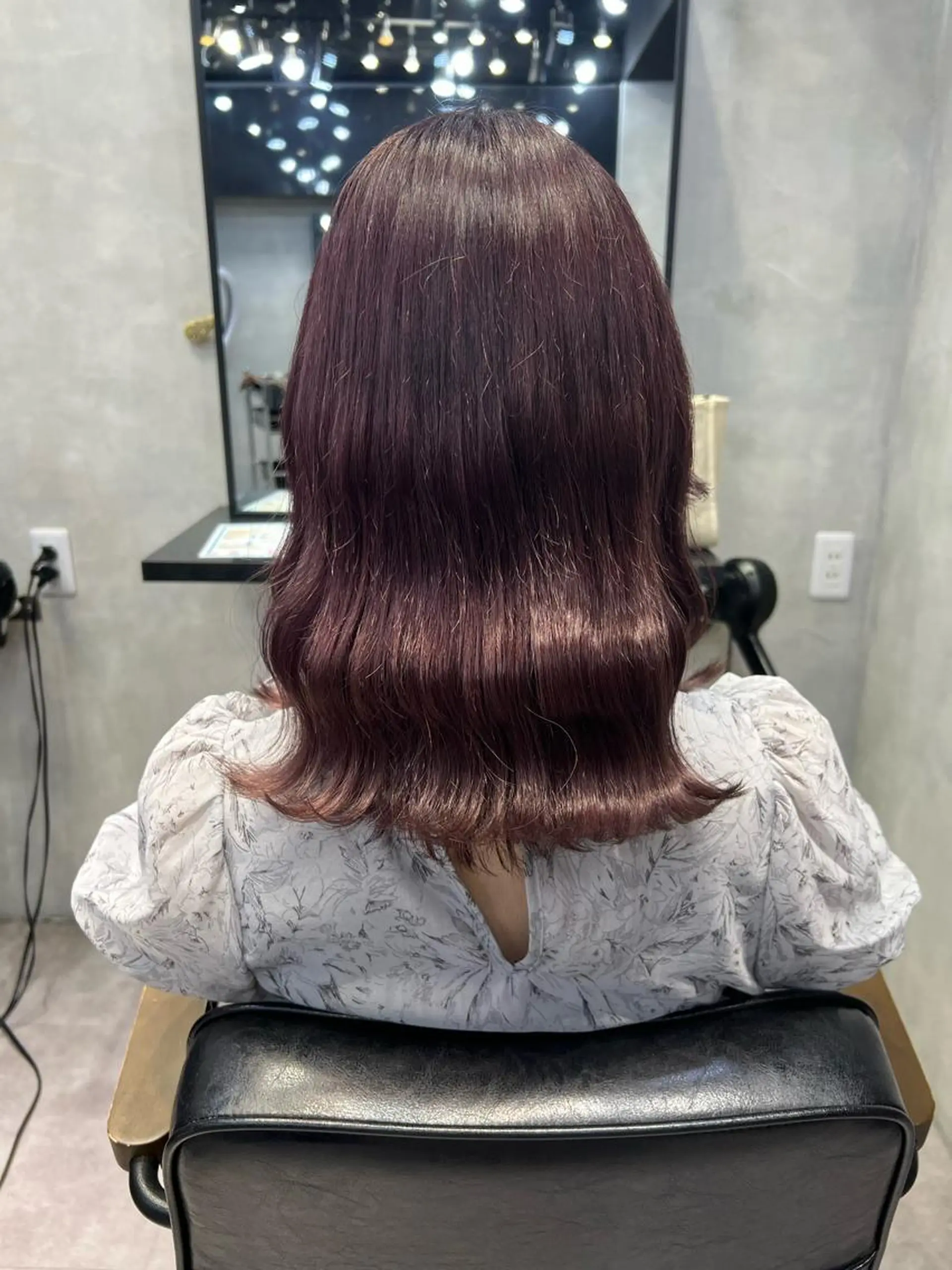 ミディアム カラー ヘアアレンジ シールエクステ アッシュ バレイヤージュ ベージュカラー 黒髪 ヘアカラー トリートメント ar+ ❤︎ maiのヘアスタイル