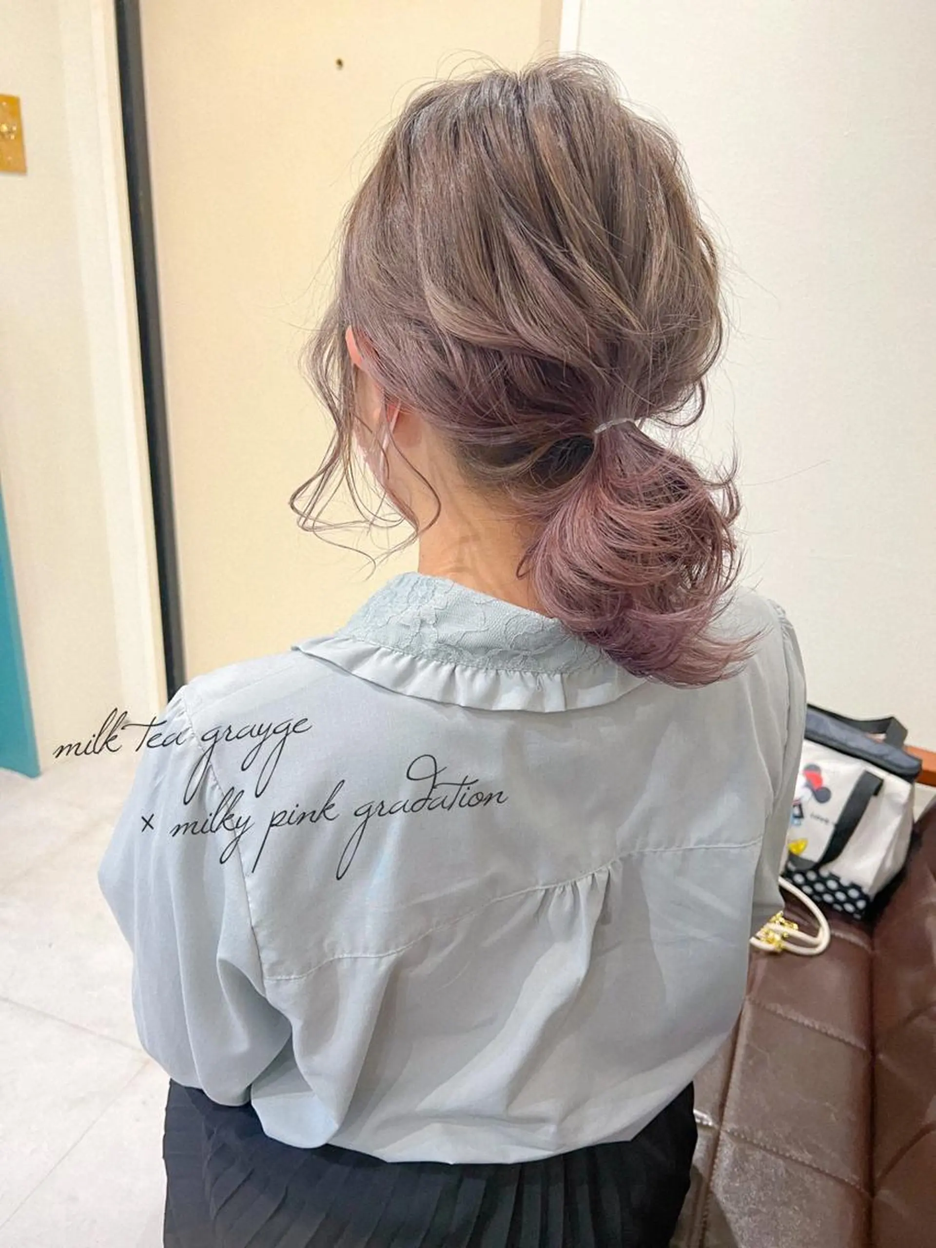 ミディアム カラー ダブルカラー グラデーションカラー ヘアカラー カラーパティシエ facce🌼ikoのヘアスタイル