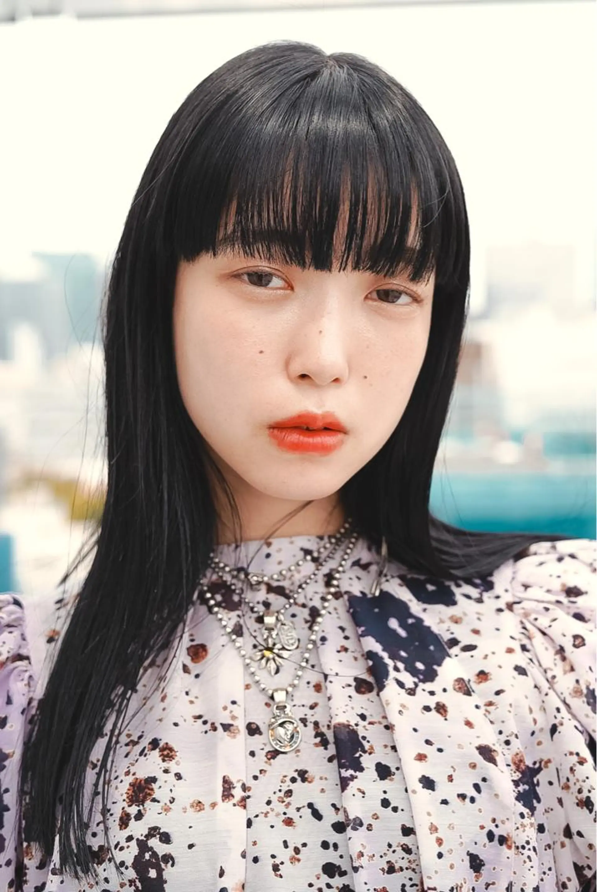 セミロング カラー パーマ ヘアアレンジ メンズ キッズ ネイル マツエク・マツパ アイブロウ 黒髪 ストレートパーマ カット ヘアカラー トリートメント tatsumi/ボブ ウルフ/レイヤーのヘアスタイル