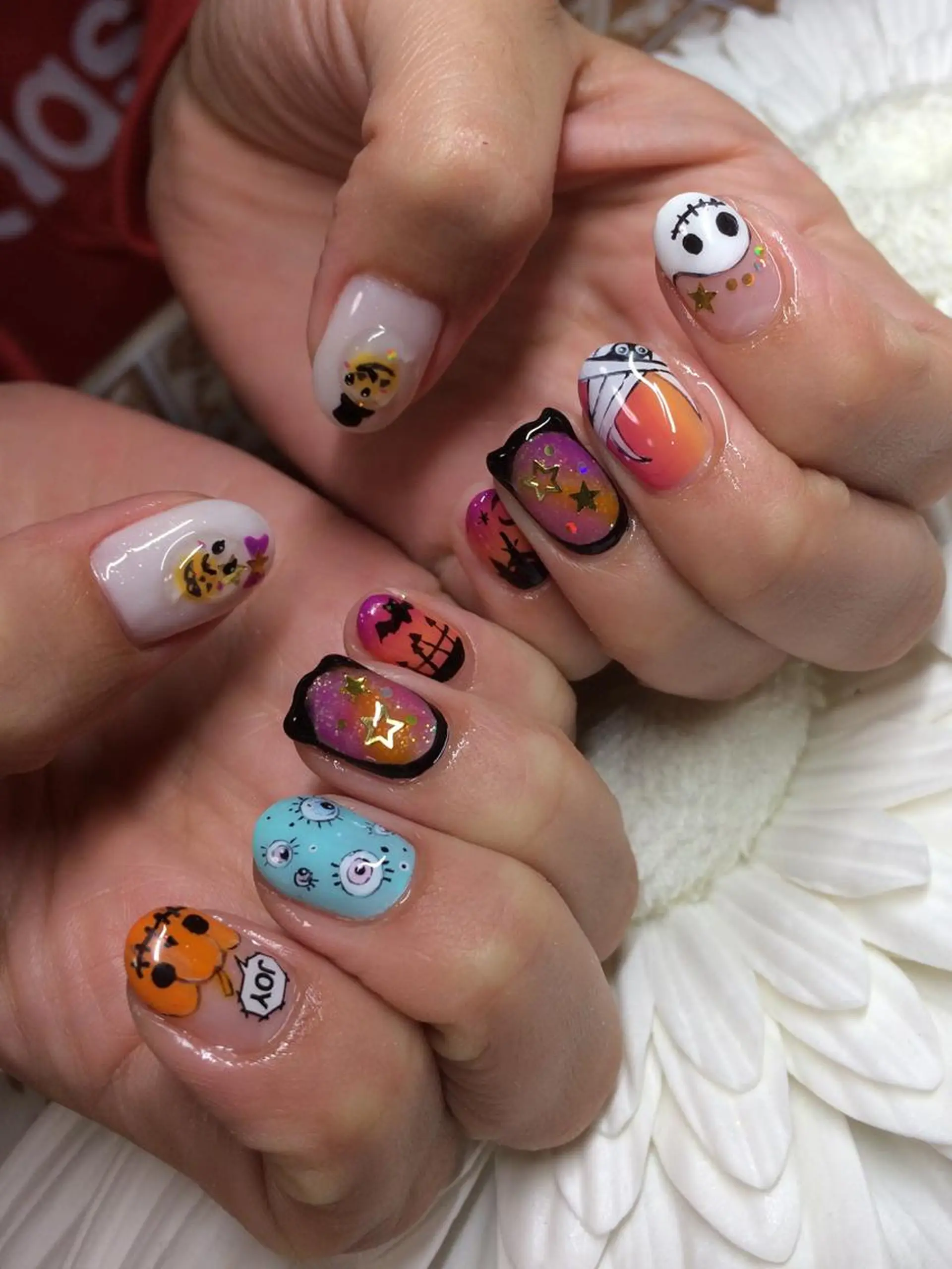 ネイル ハロウィン ハンドネイル Nailsalon E's cafeのネイルデザイン