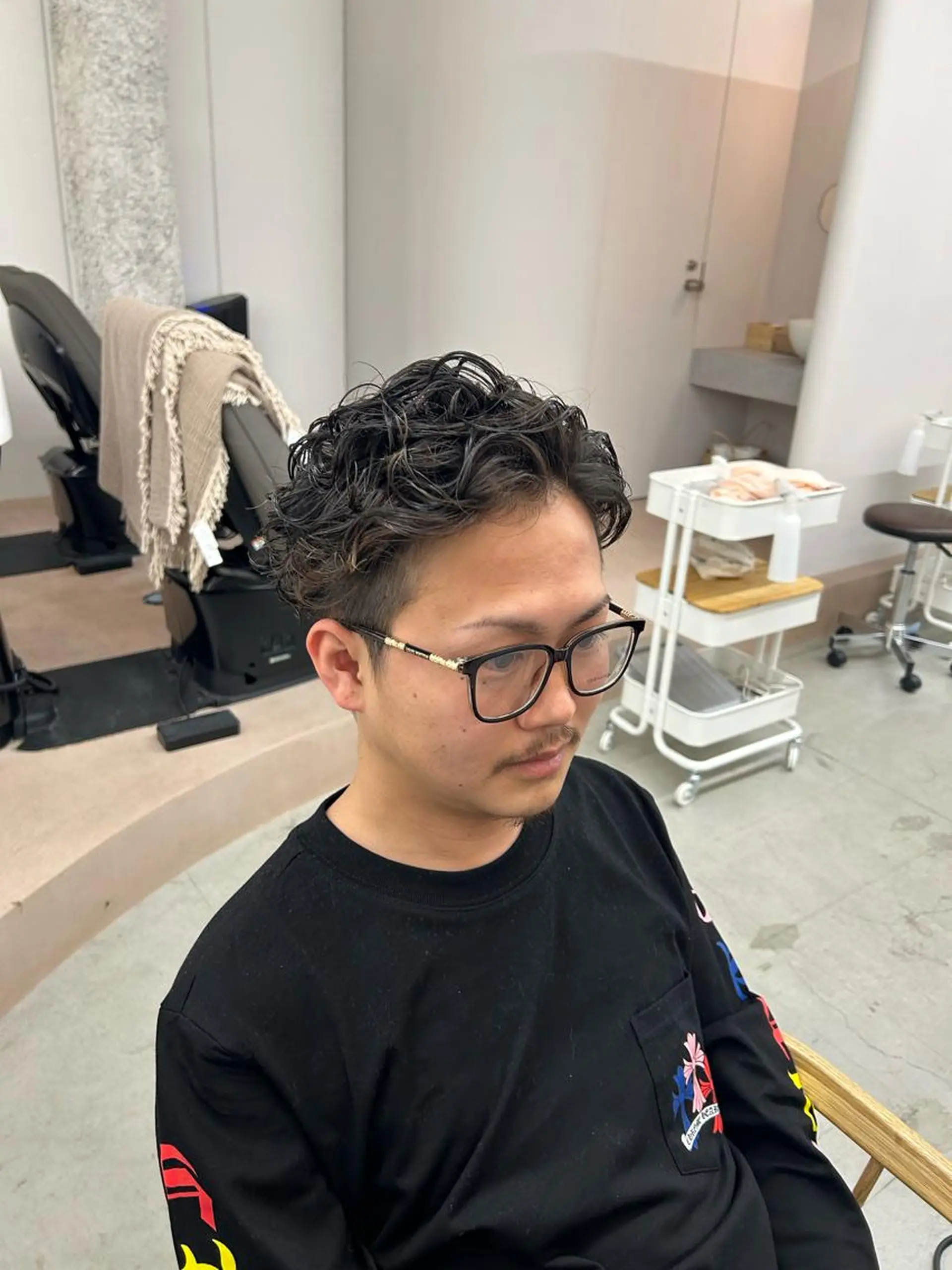 パーマ メンズ カット パーマ 名古屋/伏見/花屋 併設/不破新のヘアスタイル