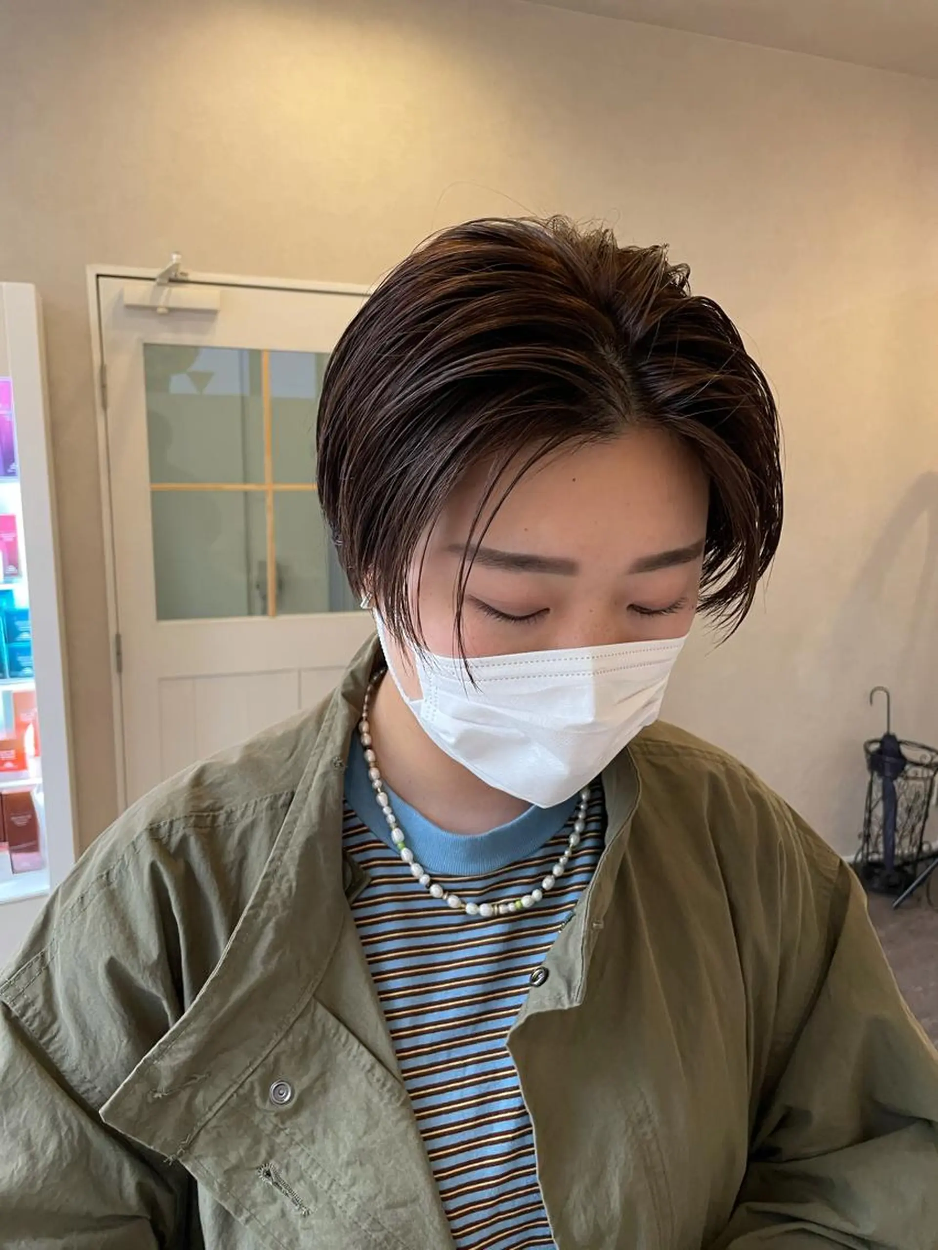 ショート ショートヘア レイヤー/艶カラー 🫧守利のヘアスタイル