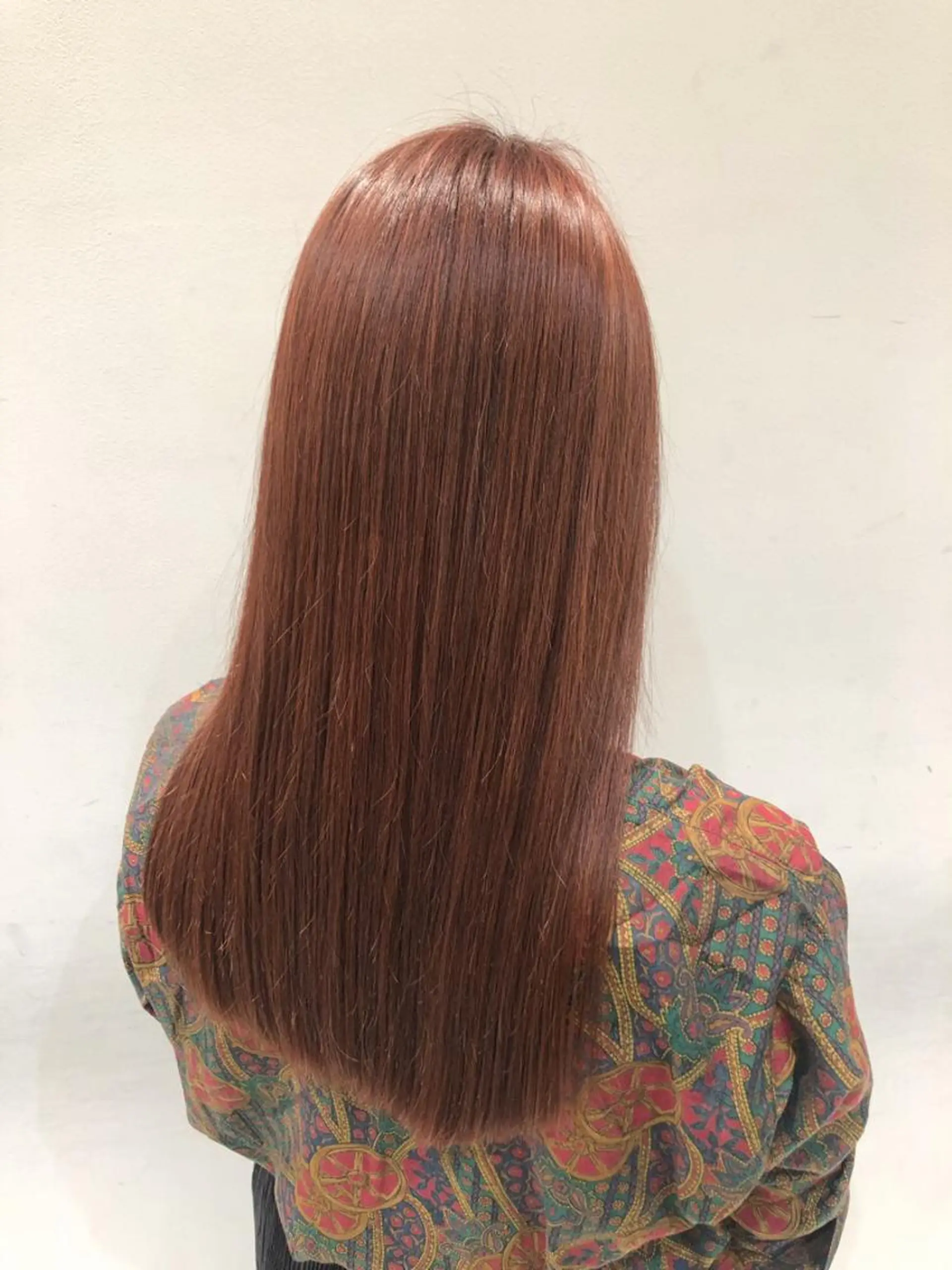 ロング カラー オレンジ 韓国ヘア🇰🇷 トヨキトキコのヘアスタイル