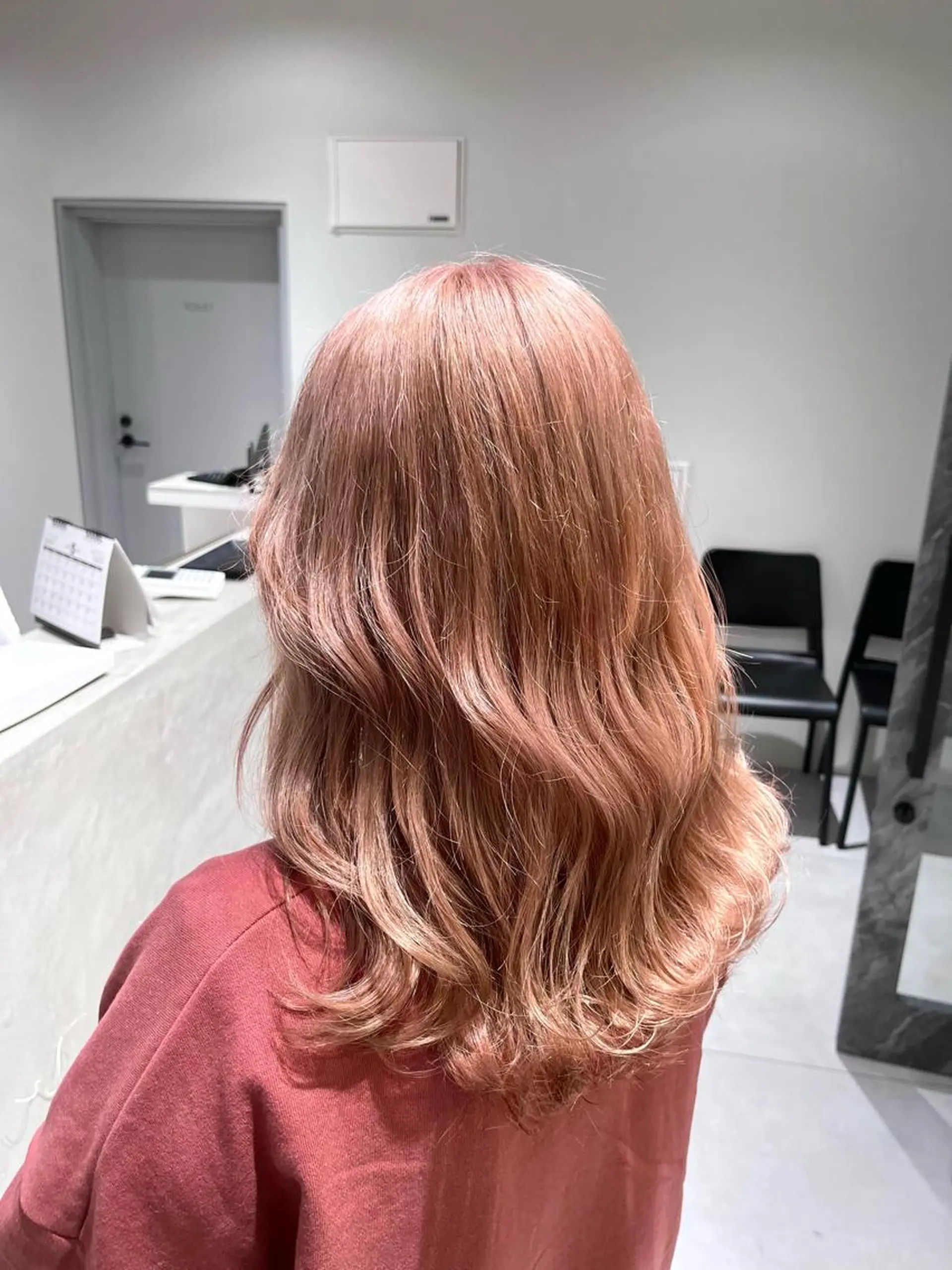 セミロング カラー 髪質改善/レイヤー 兼折楓馬のヘアスタイル